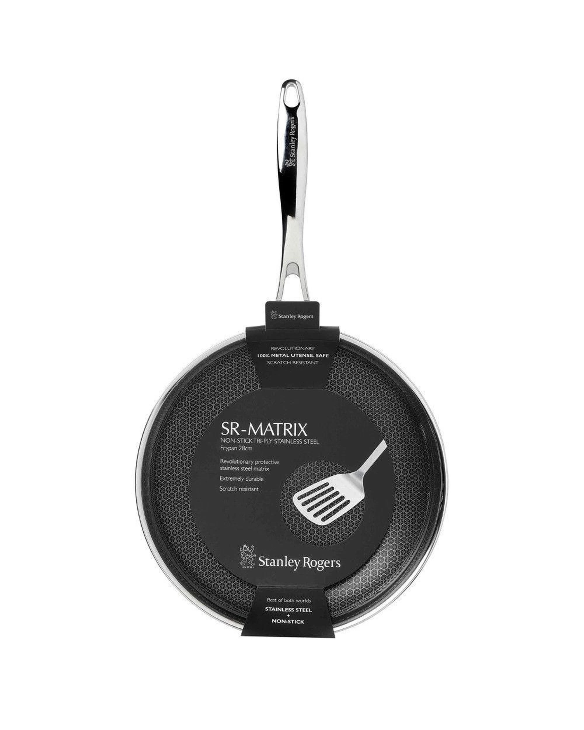 2 Stanley Rogers 28cm TryPly Nonstick Matrix Frypan SSteel Suits Induction, 2 of 7