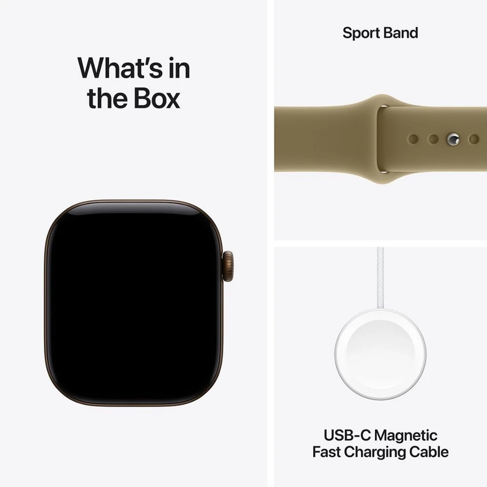 8 Apple Watch S12 GPS 42mm Bronze Al Olive Sport Band M/L, 8 of 9