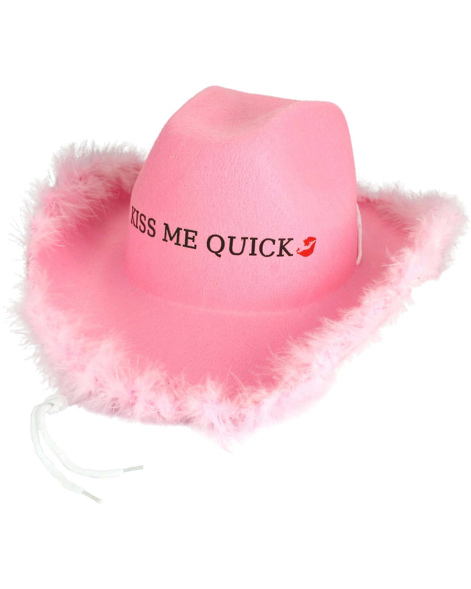 1 JD Party Kiss Me Quick Pink Cowboy Hat - Pink, 1 of 1