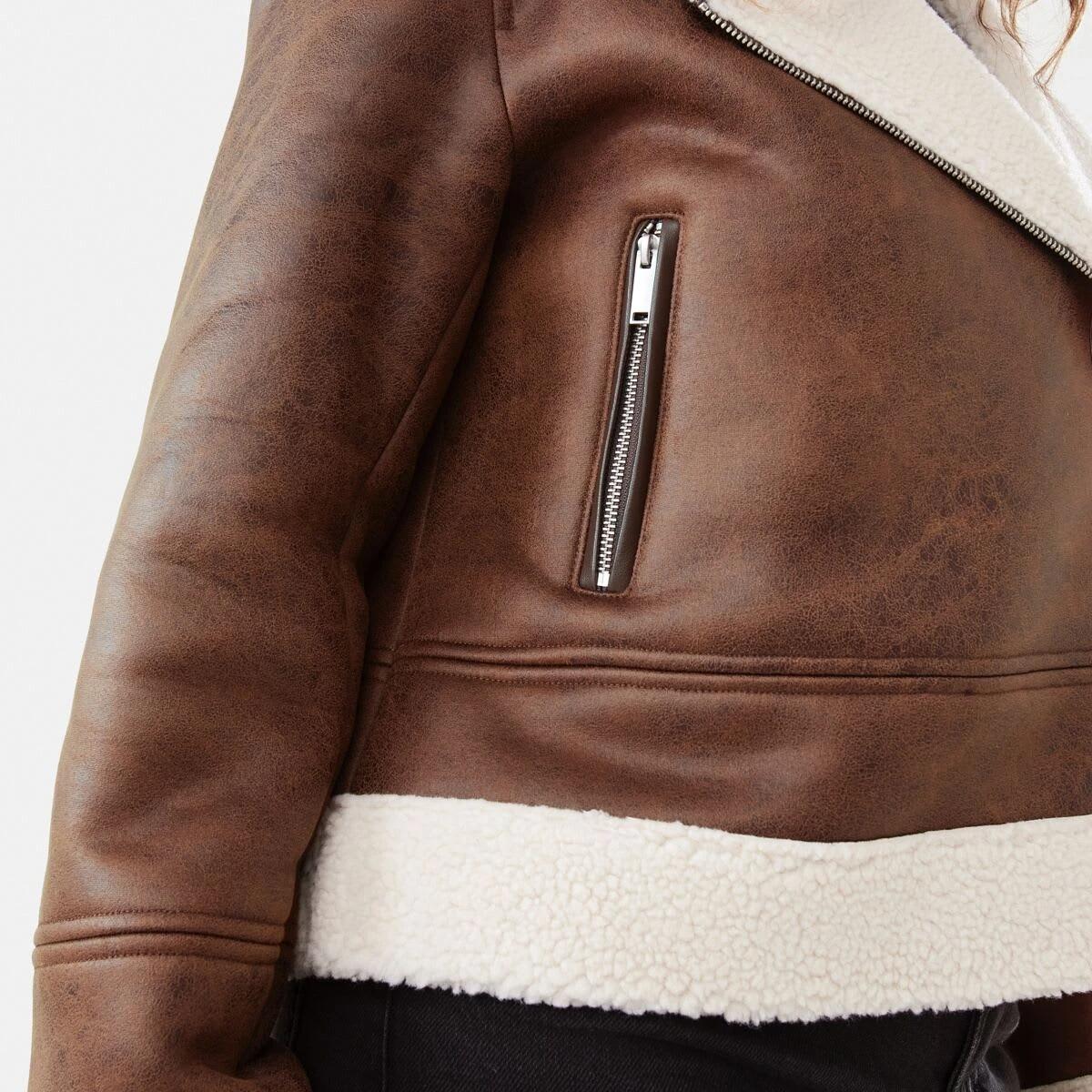 7 Shearling Jacket Melt Brown, 7 of 10