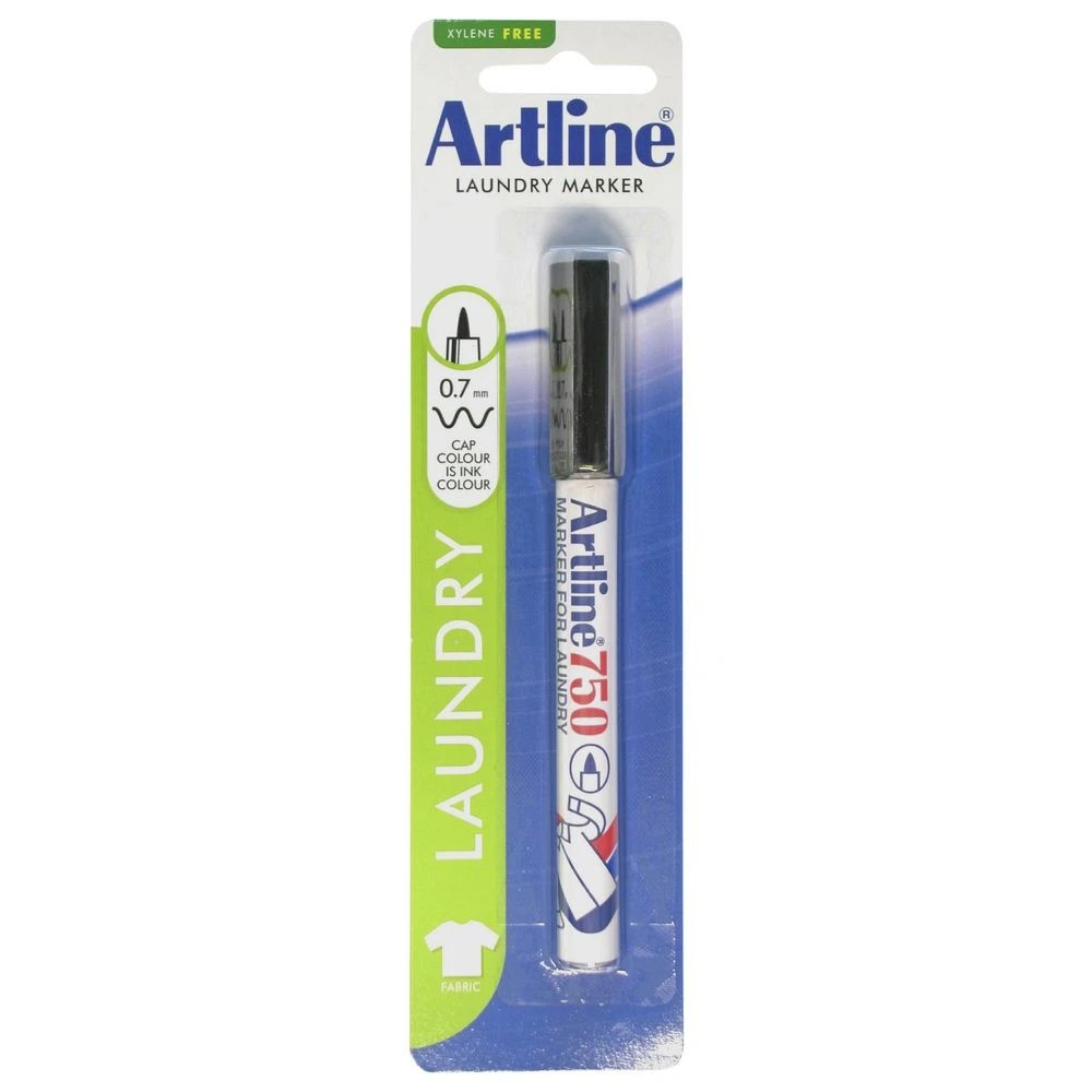 3 Artline 750 Laundry Marker Black, 3 of 3