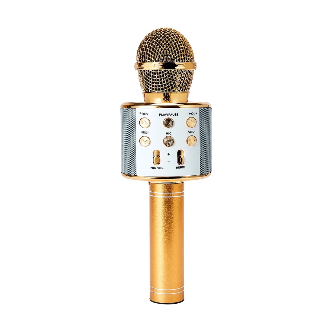1 Karaoke Bluetooth Microphone - Gold Look, 1 of 8