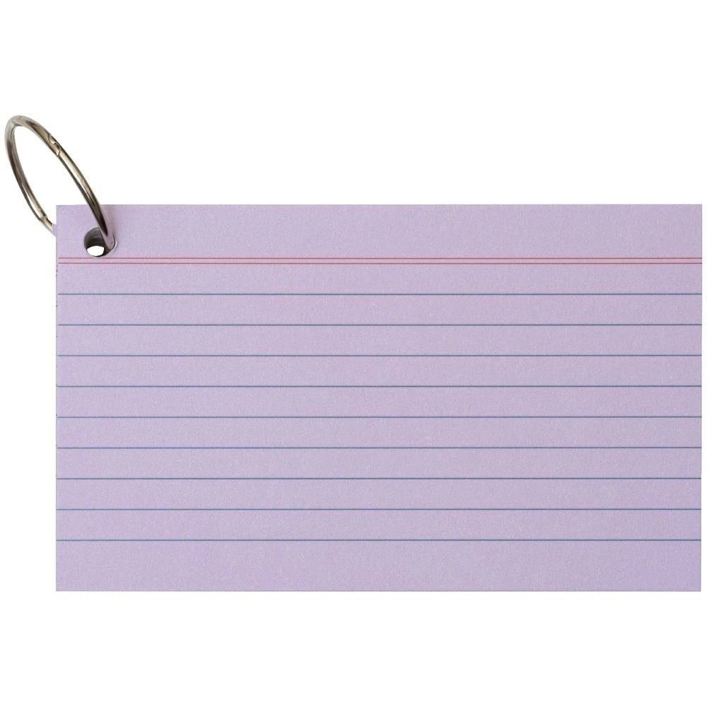4 Studymate Study Cards Pastel Purple 50 Sheets, 4 of 9