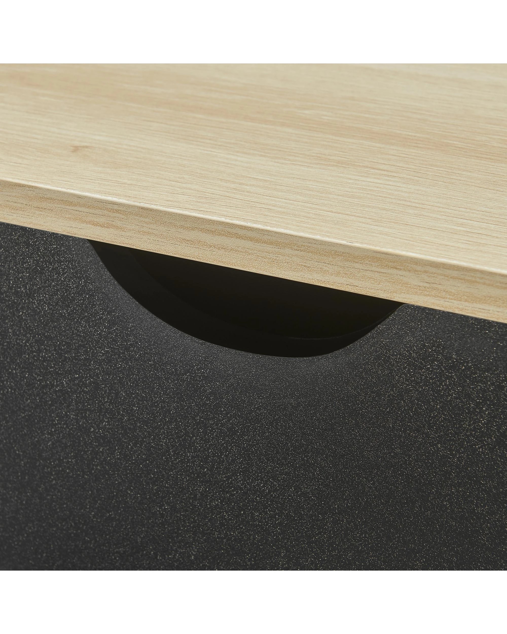 7 Kodu Coffee Table with Concealed Storage Compartment Oak Look - Black, 7 of 9