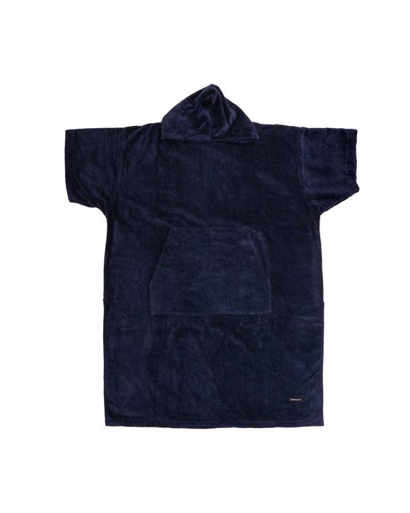Bambury Wylie Cotton Adult Hooded Beach Ponch Towel Navy - Blue