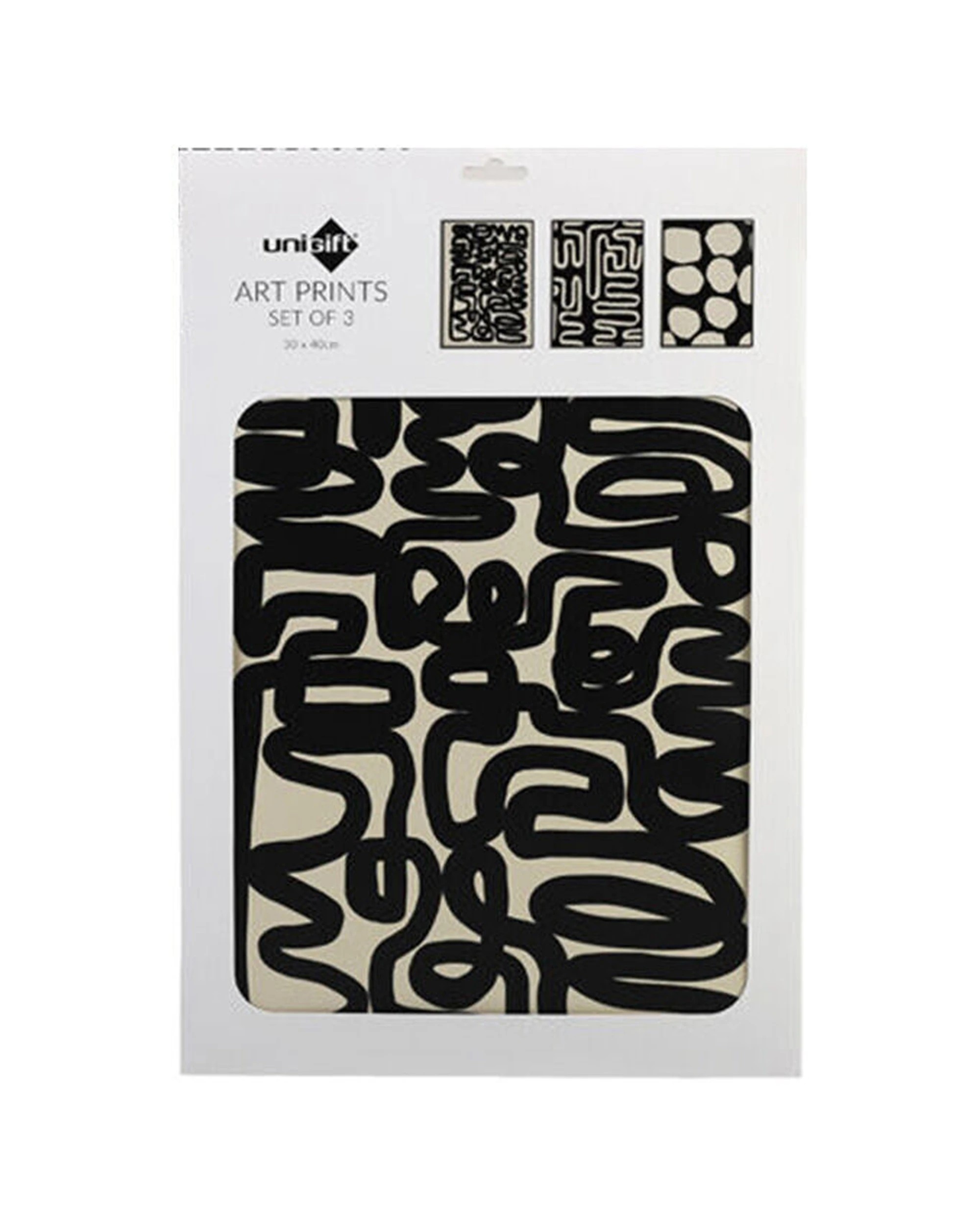 2 Unigift 18pc Art Prints Poster Black White Contemporary 30x40cm - Multi, 2 of 3