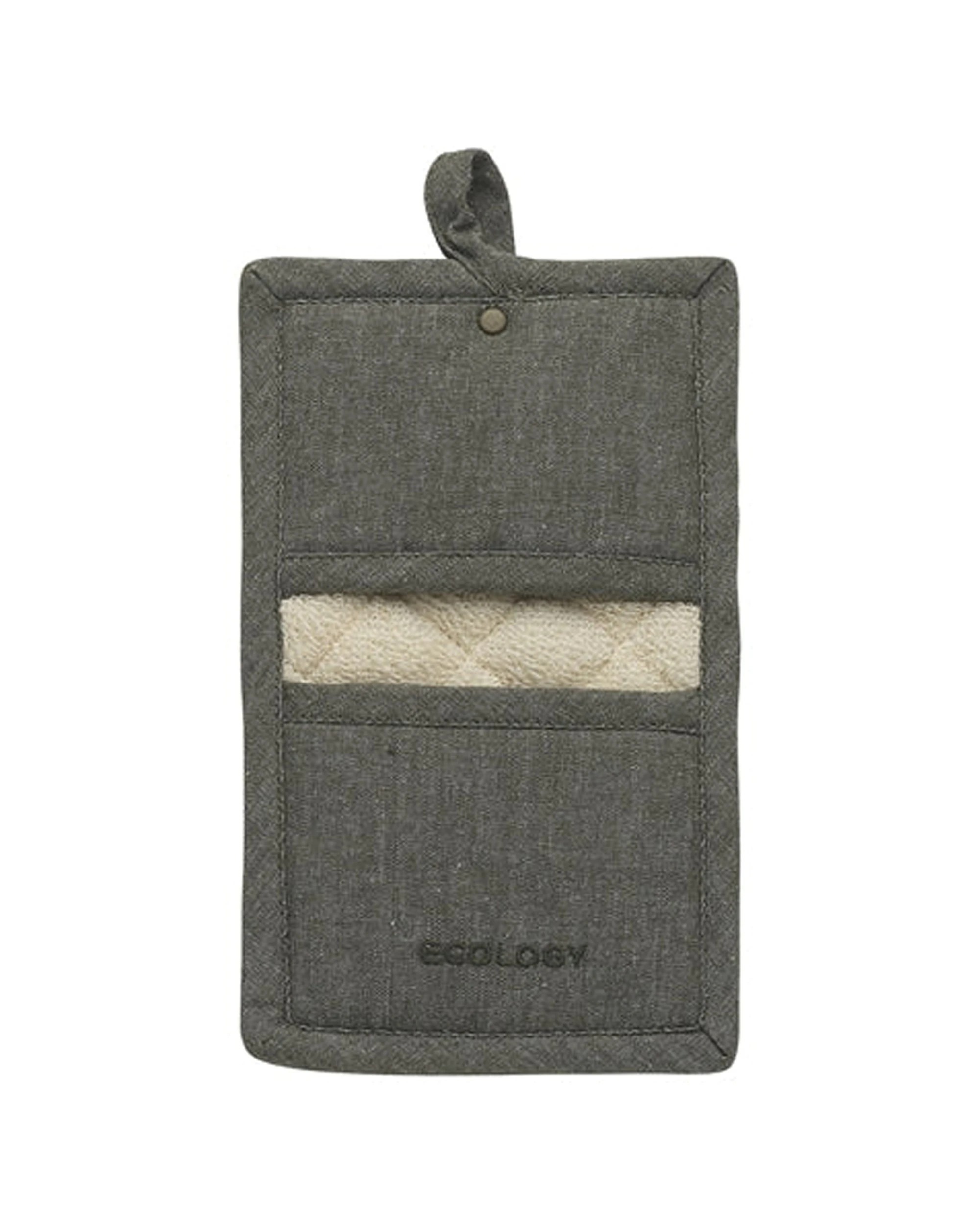 1 Ecology Rye Pot Holder Grip Heat Resistant Silicone Grip Kitchen Tool 25x15cm - Green, 1 of 3