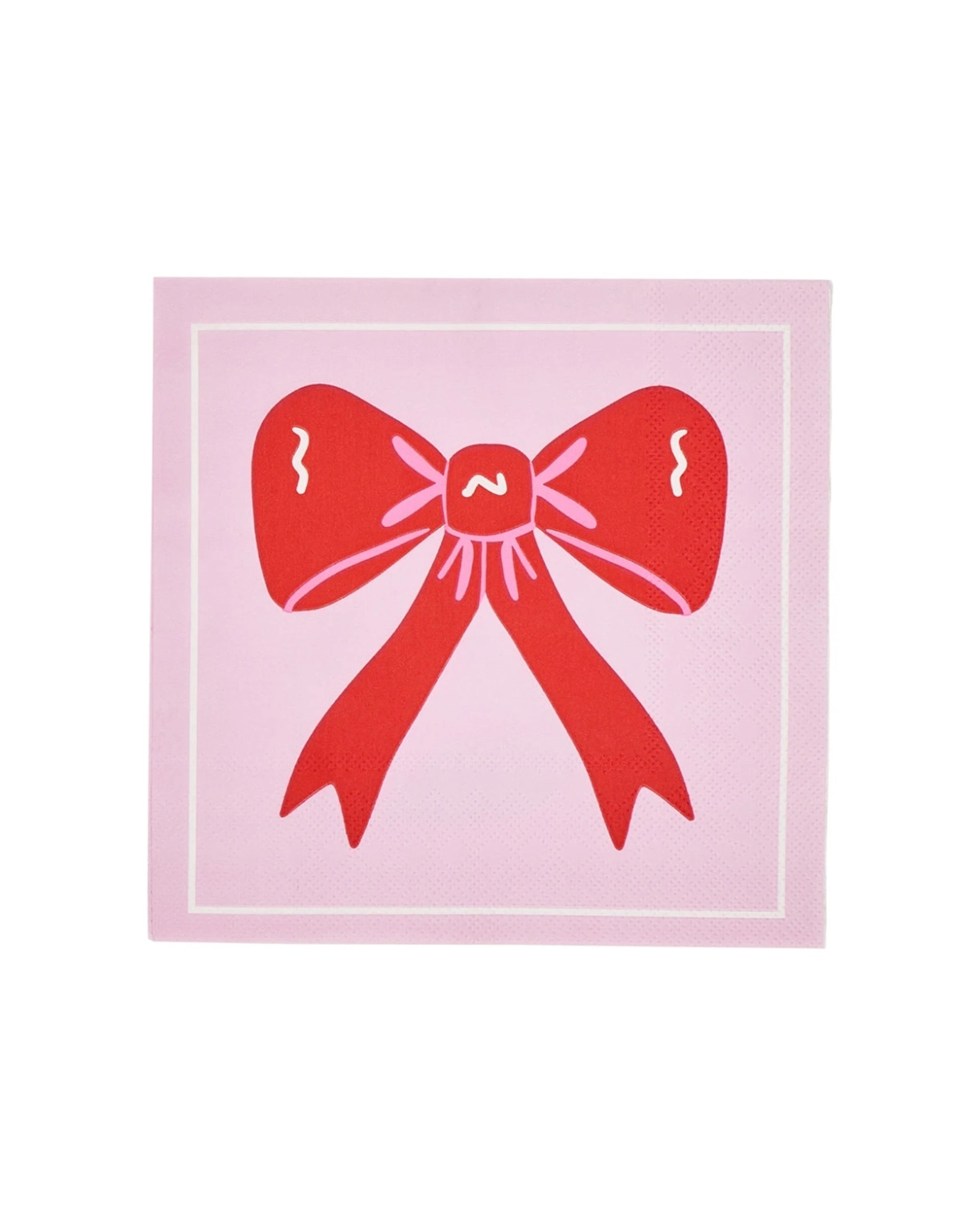 3 Annabel Trends 20pc Paper Napkins Bows Cherries 23.5x33cm - Multi, 3 of 3