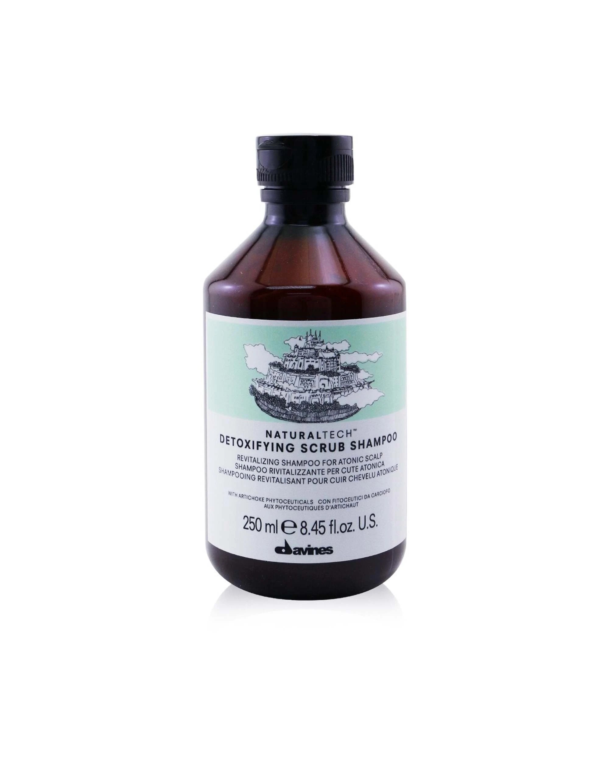 1 Davines Natural Tech Detoxifying Scrub Shampoo (For Atonic Scalp) 250ml/8.45oz, 1 of 4