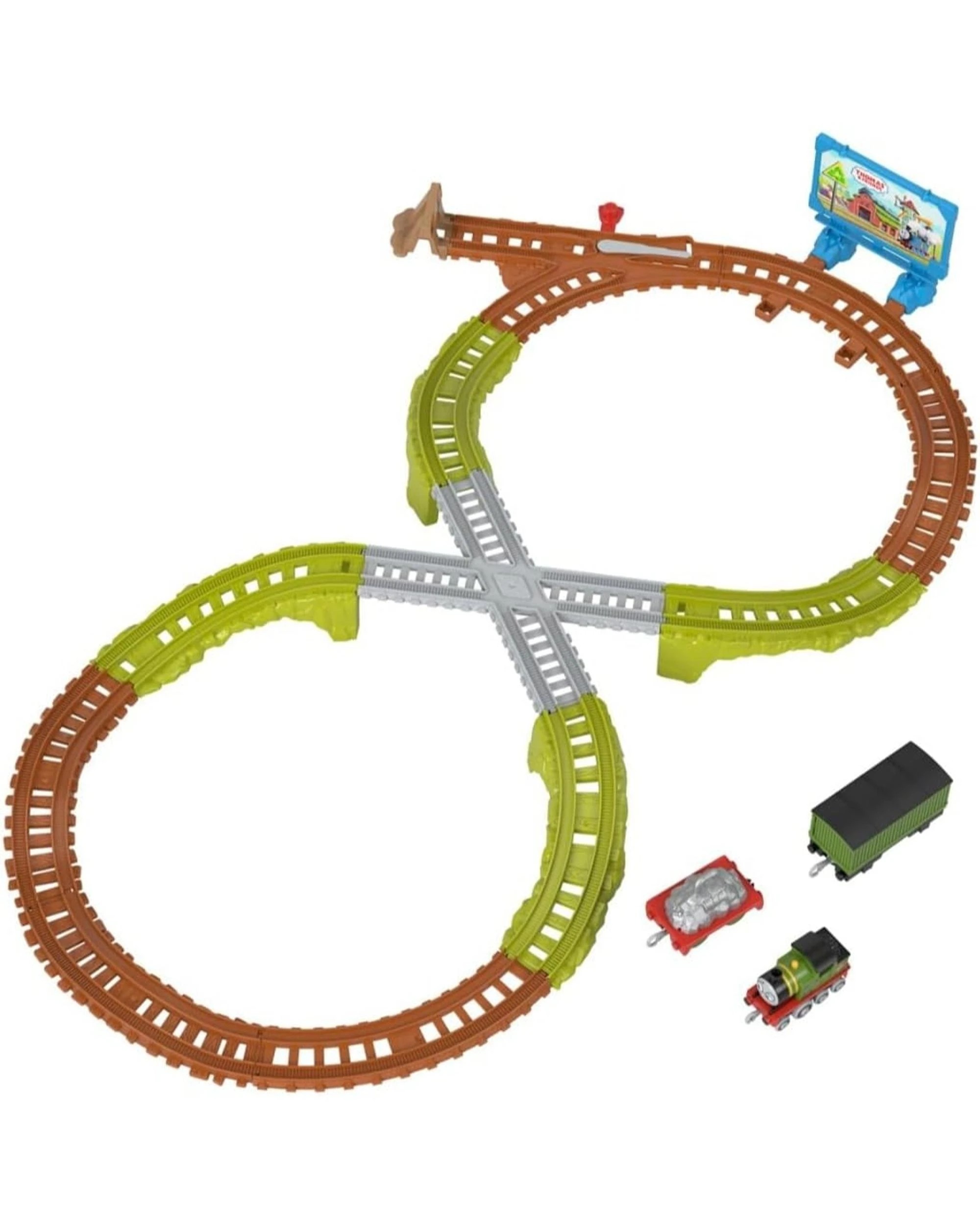 2 Fisher-Price Thomas and Friends Whiff's Recycling Run Push Along Train Track Set, 2 of 7