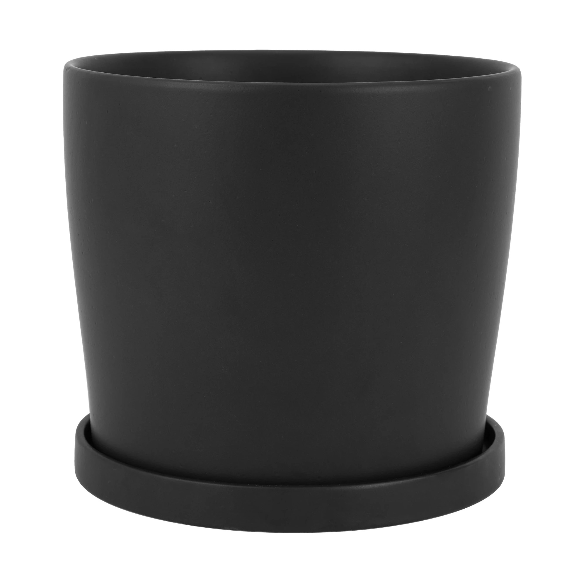 1 Pot with Saucer - Black, 1 of 4