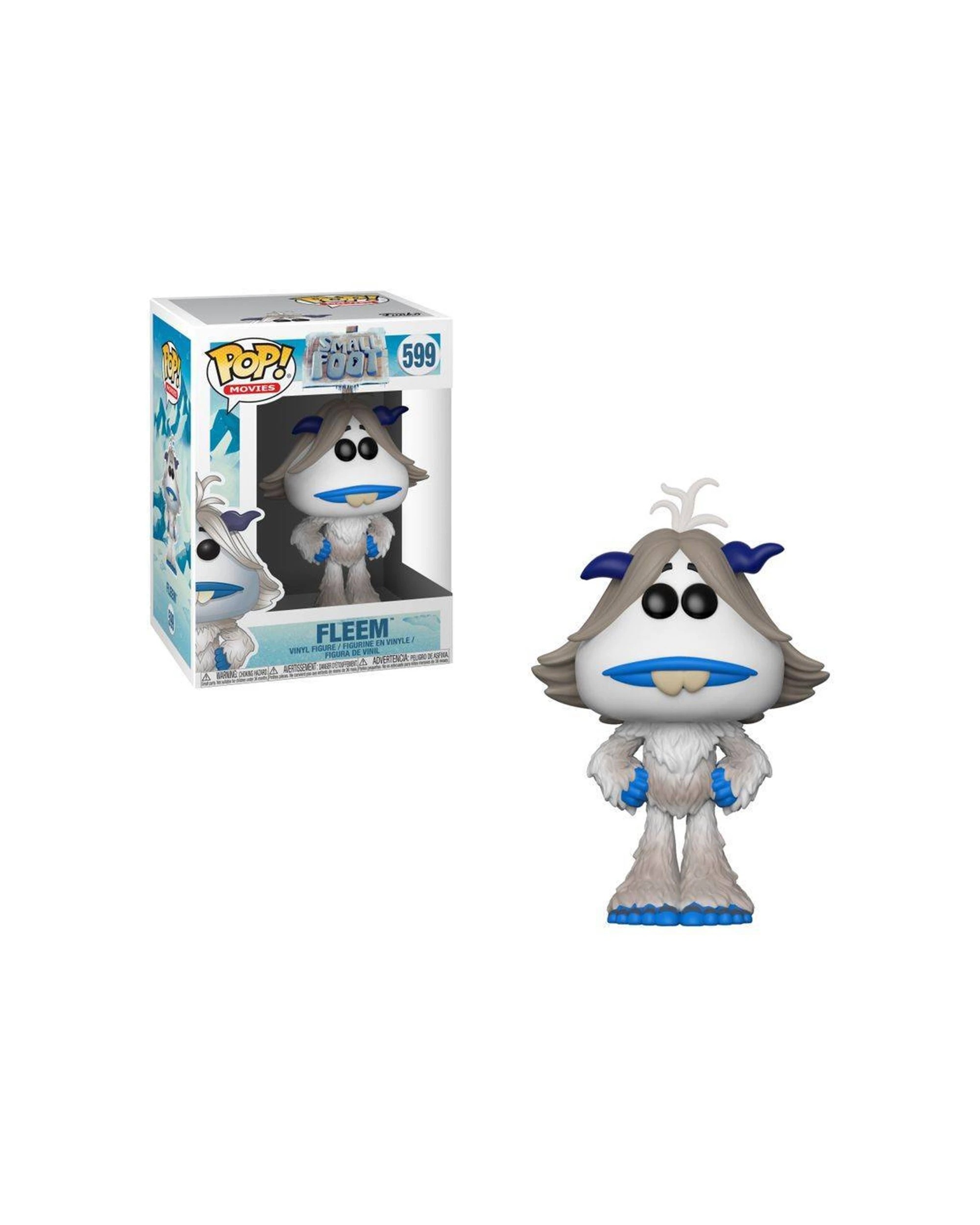 1 Pop Vinyl Figurine Smallfoot - Fleem - Vinyl Action Figure 10cm Collectible - White, 1 of 3