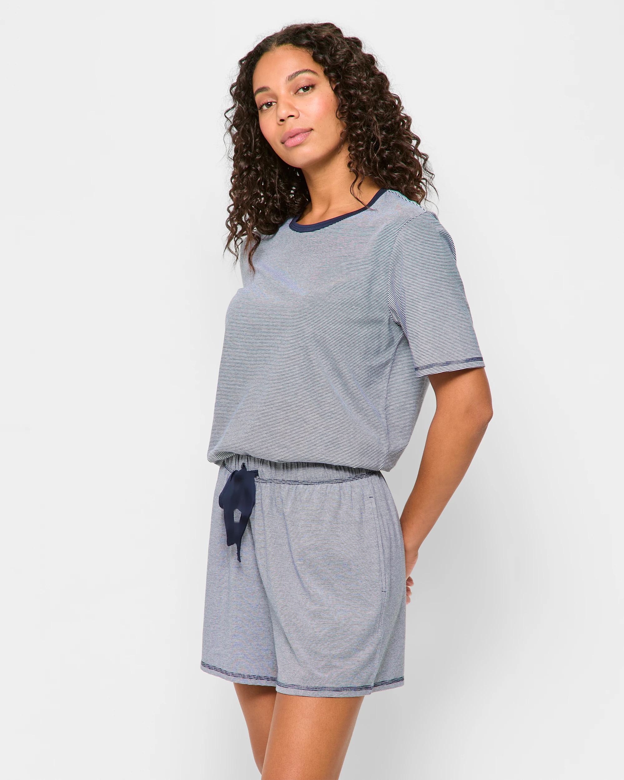 3 Target Australian Cotton Sleep Shorts NAVY STRIPE, 3 of 5