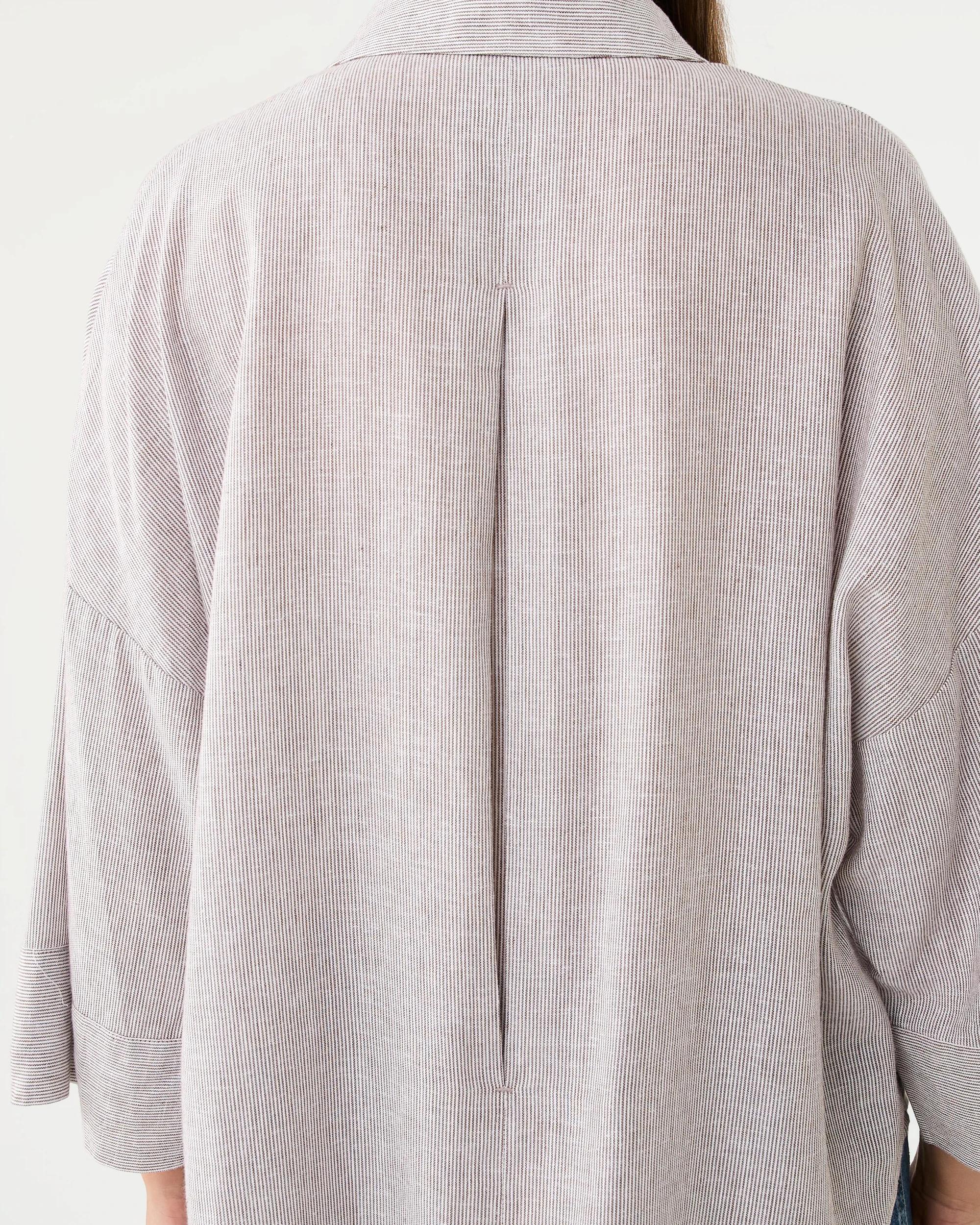 6 Long Sleeve V-Neck Dolman Shirt Strp Coco, 6 of 8