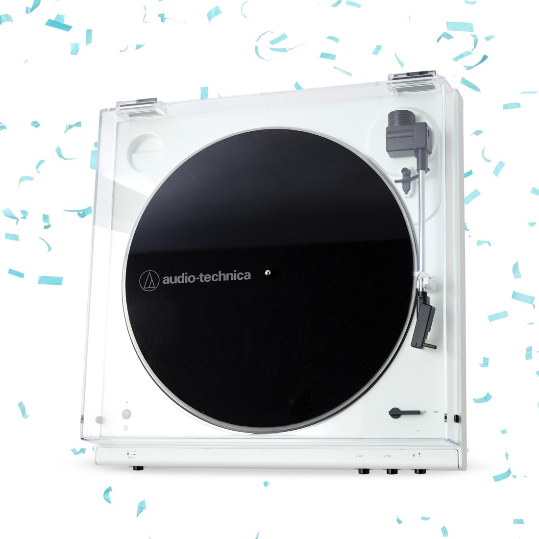 1 Audio-Technica Belt Drive Turntable with Bluetooth Connectivity - White, 1 of 11