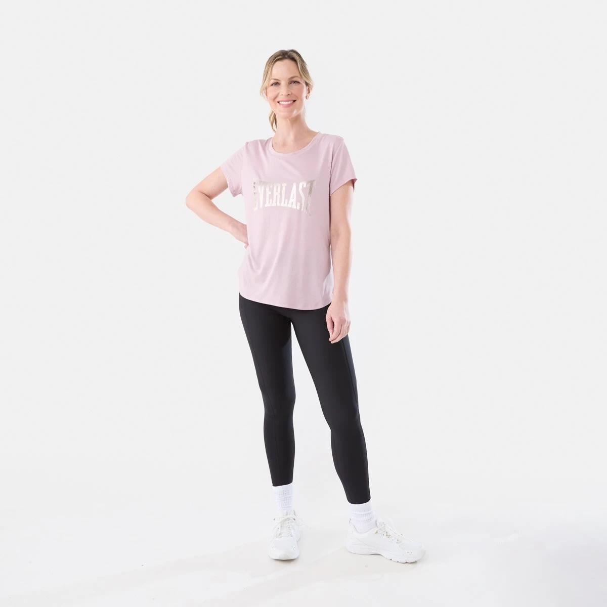 6 Everlast Womens Scoop Neck T-shirt EVERLAST BLUSH, 6 of 6
