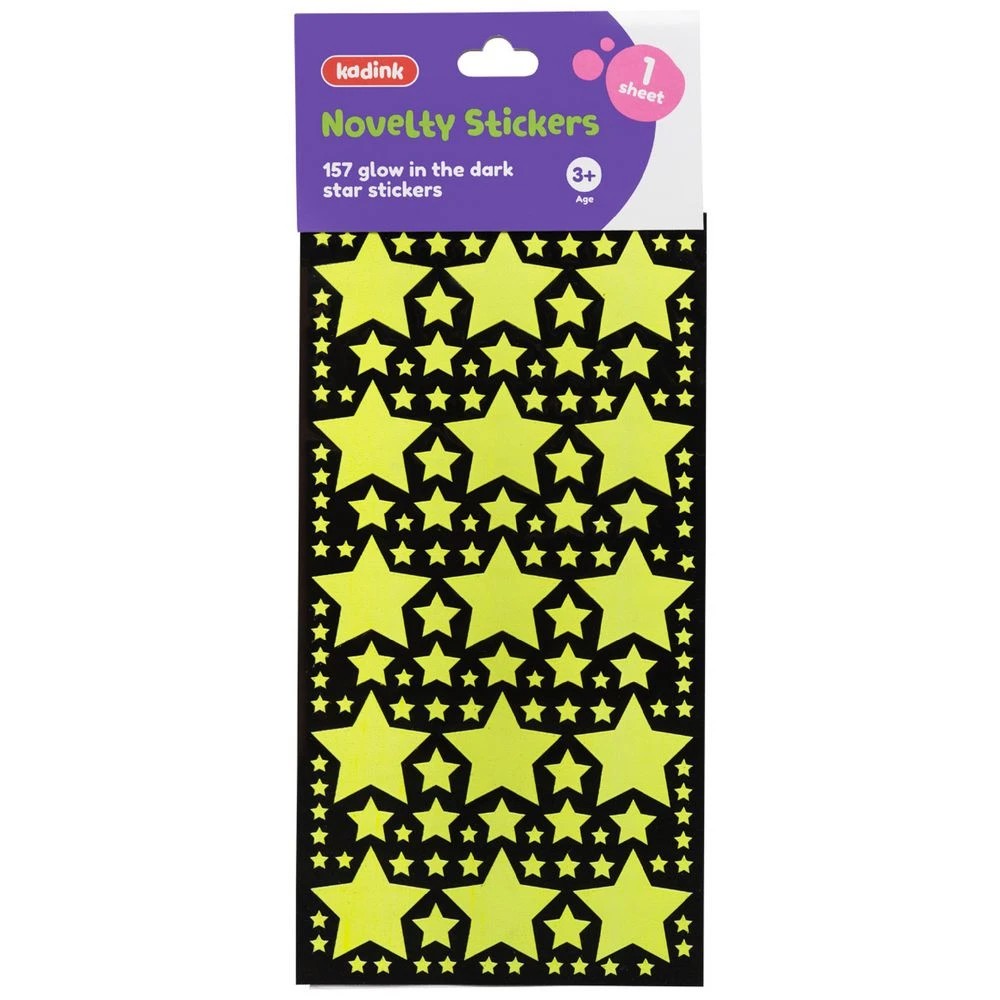 1 Kadink Glow in the Dark Star Stickers 1 Sheet, 1 of 1