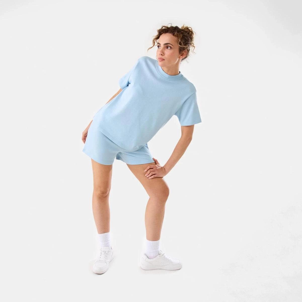 2 Active Womens Terry T-shirt Blu Spindl, 2 of 7