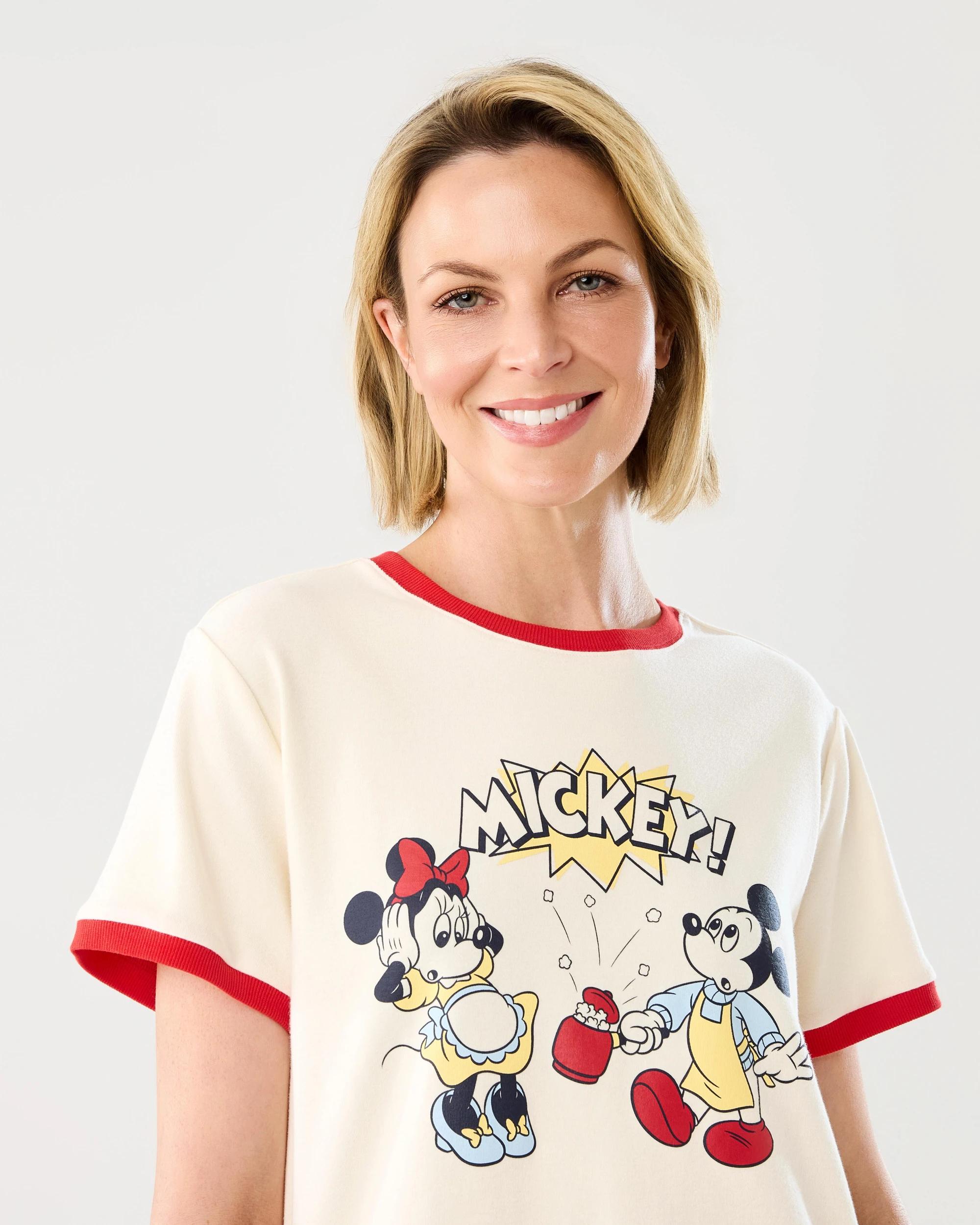 4 Short Sleeve Mickey Mouse License Ringer T-shirt Mickeypris, 4 of 8