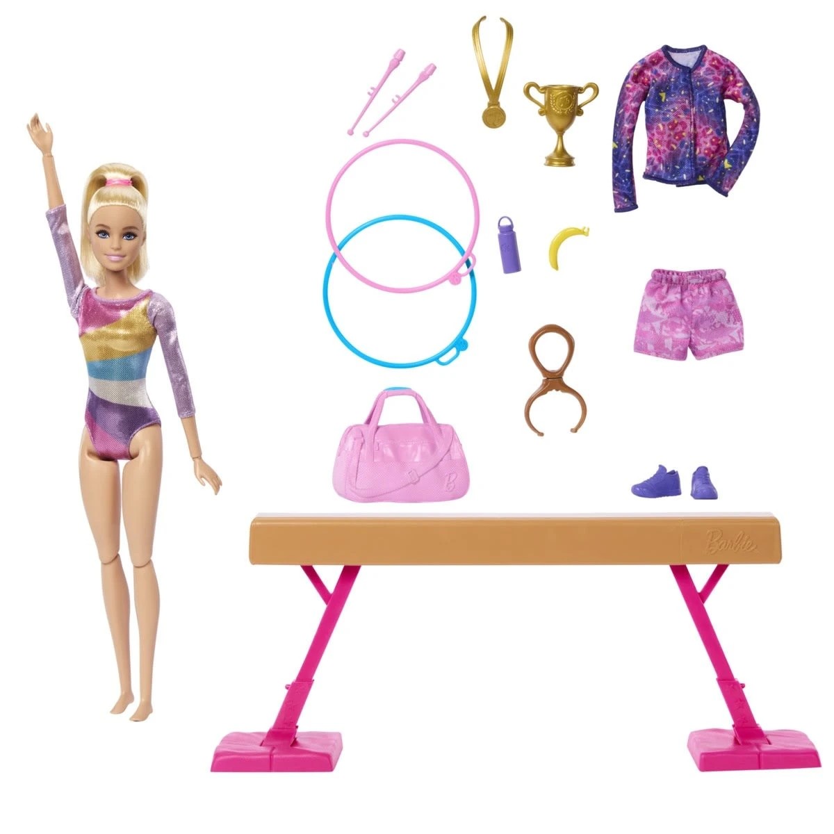 4 Barbie You Can Be Anything: Gymnastics Playset, 4 of 9
