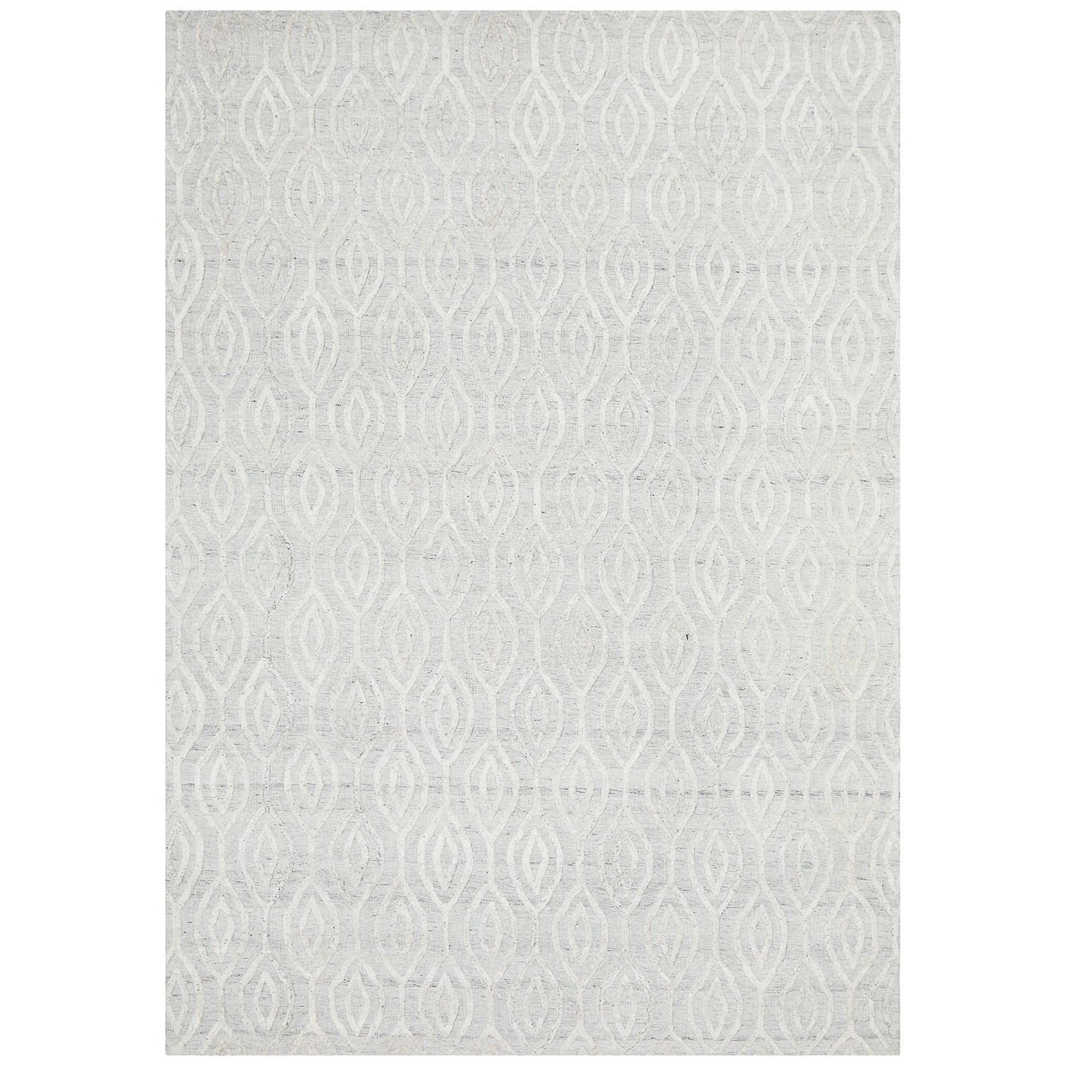2 Common Ground Rugs Tableau 5050 400x300cm - Extra Extra Large Hand Loomed Wool Floor Rug - White, 2 of 7