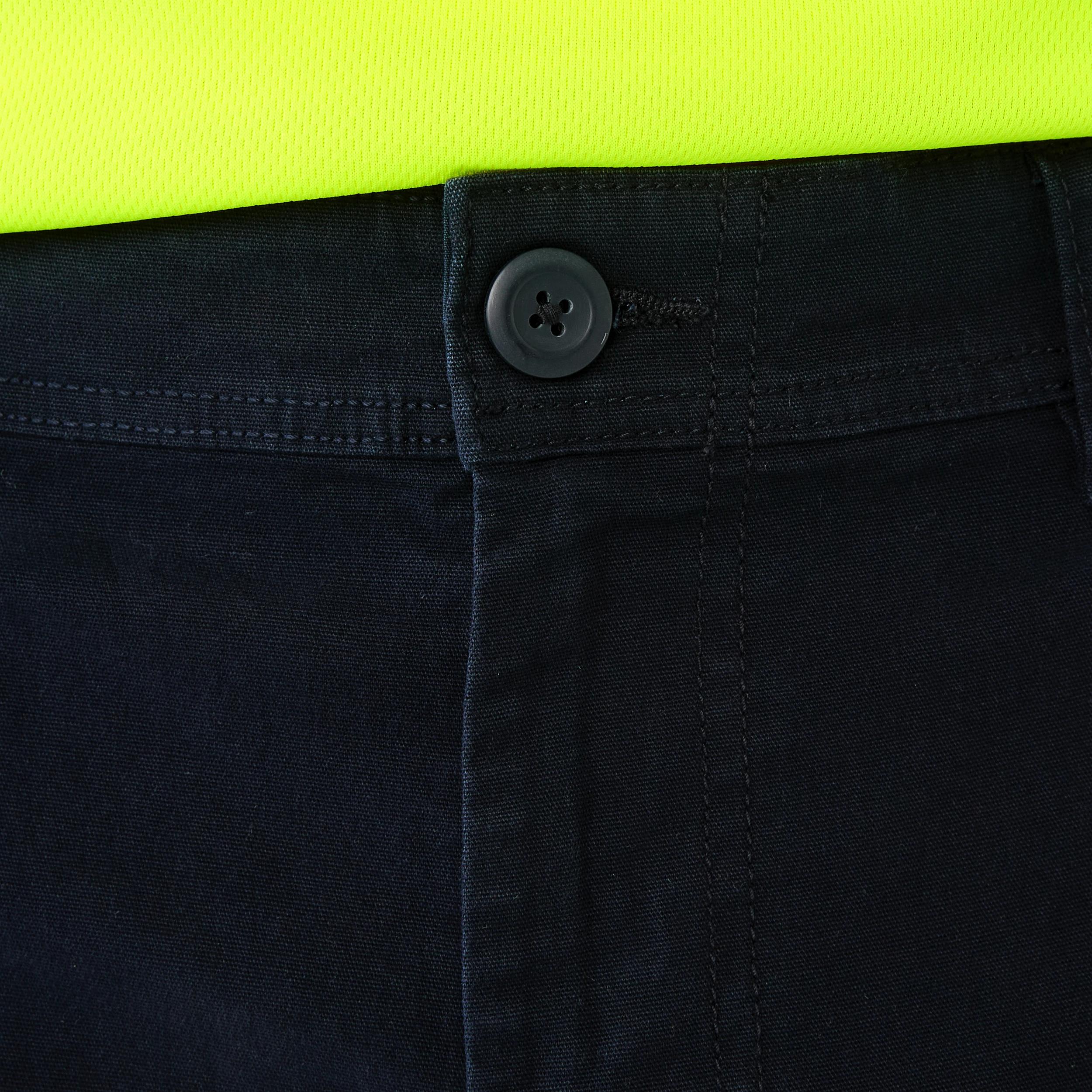 4 Workwear Fixed Waist Short Length Work Shorts SKY CAPTAIN, 4 of 7