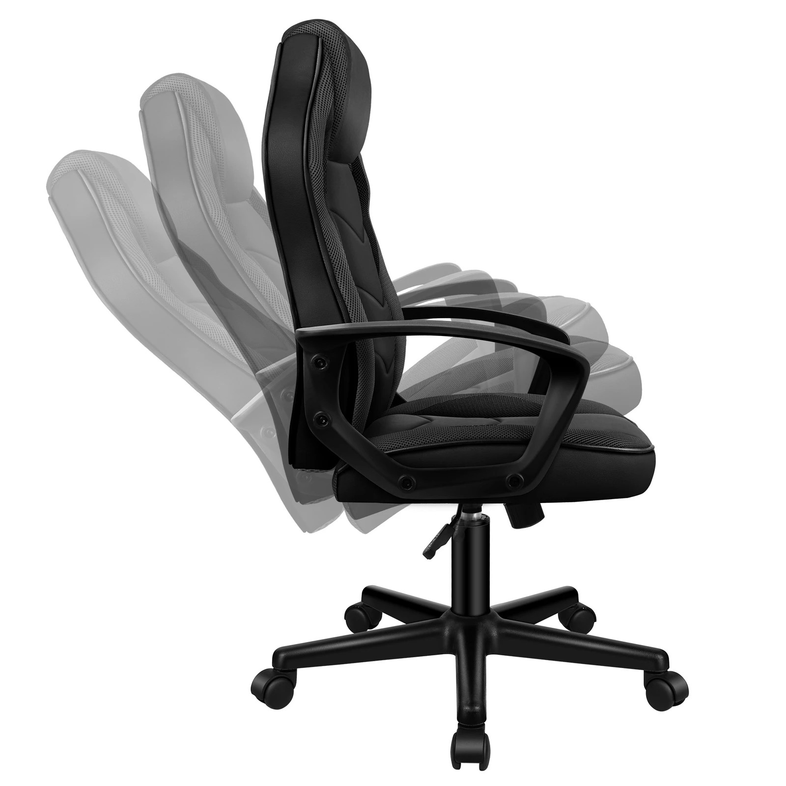 5 Alfordson Gaming Chair Racing Office Executive Computer Seat Work - Black, 5 of 10
