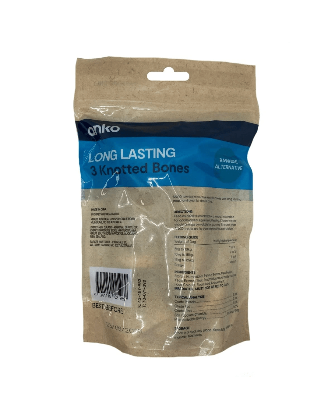 3 3 Pack Dog Treat Knotted Bones, 3 of 3