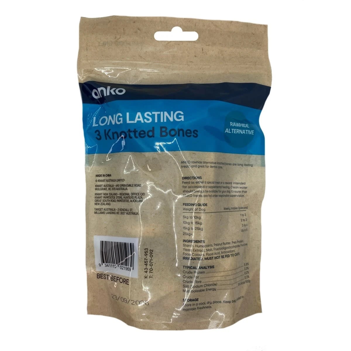 3 3 Pack Dog Treat Knotted Bones, 3 of 3