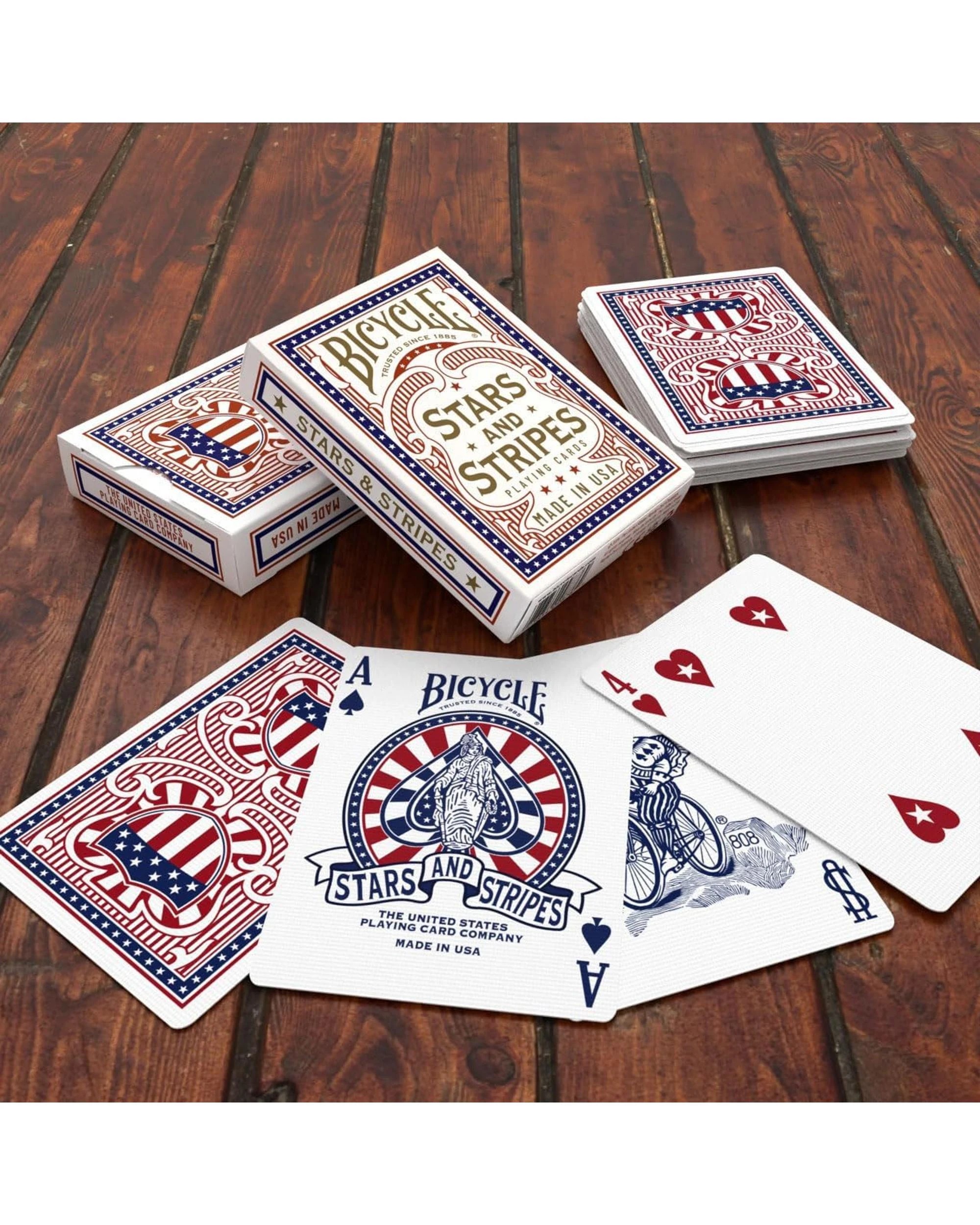 4 Bicycle Stars and Stripes Playing Cards, 4 of 7