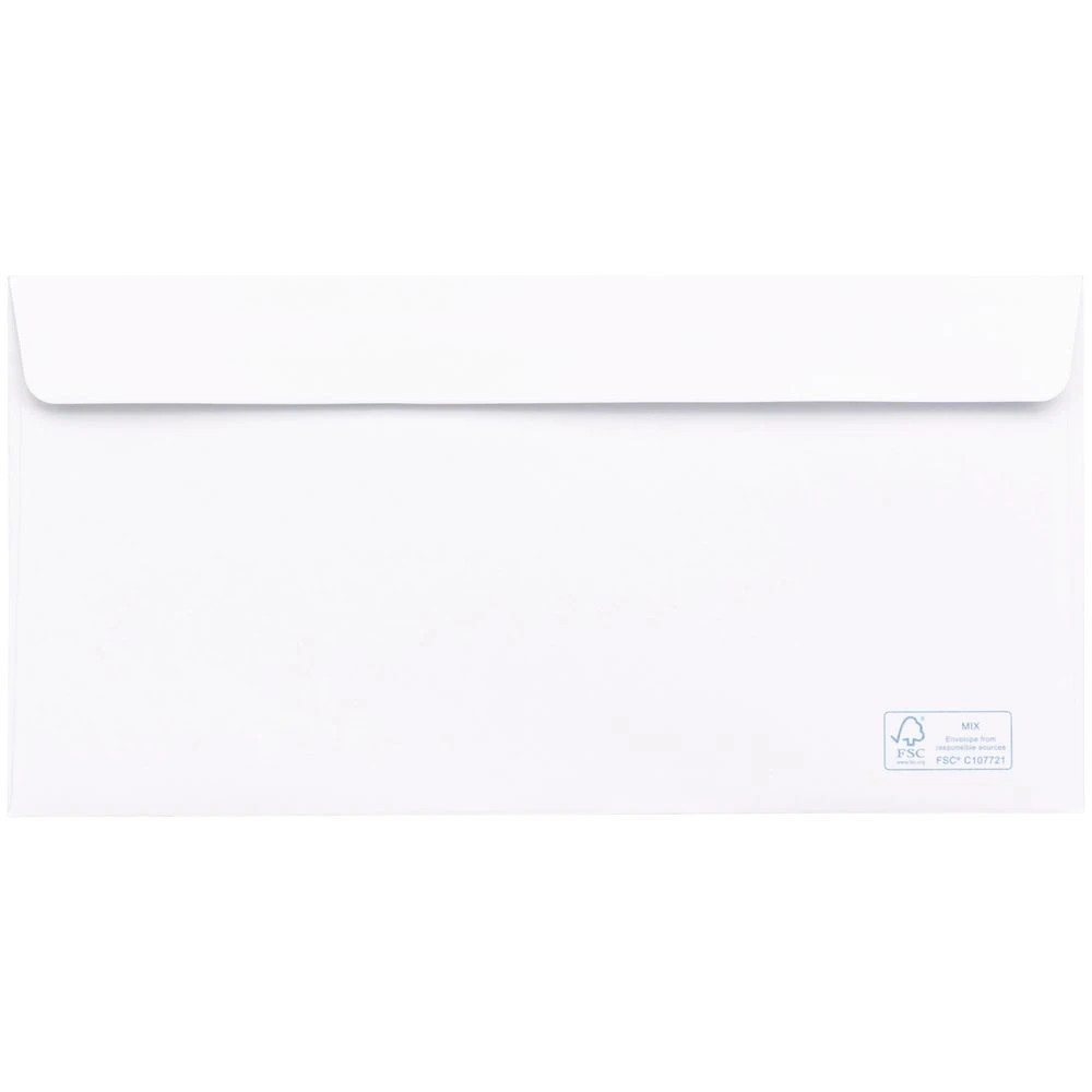 3 PPS Premium Plainface DL White Envelopes Box of 500, 3 of 4