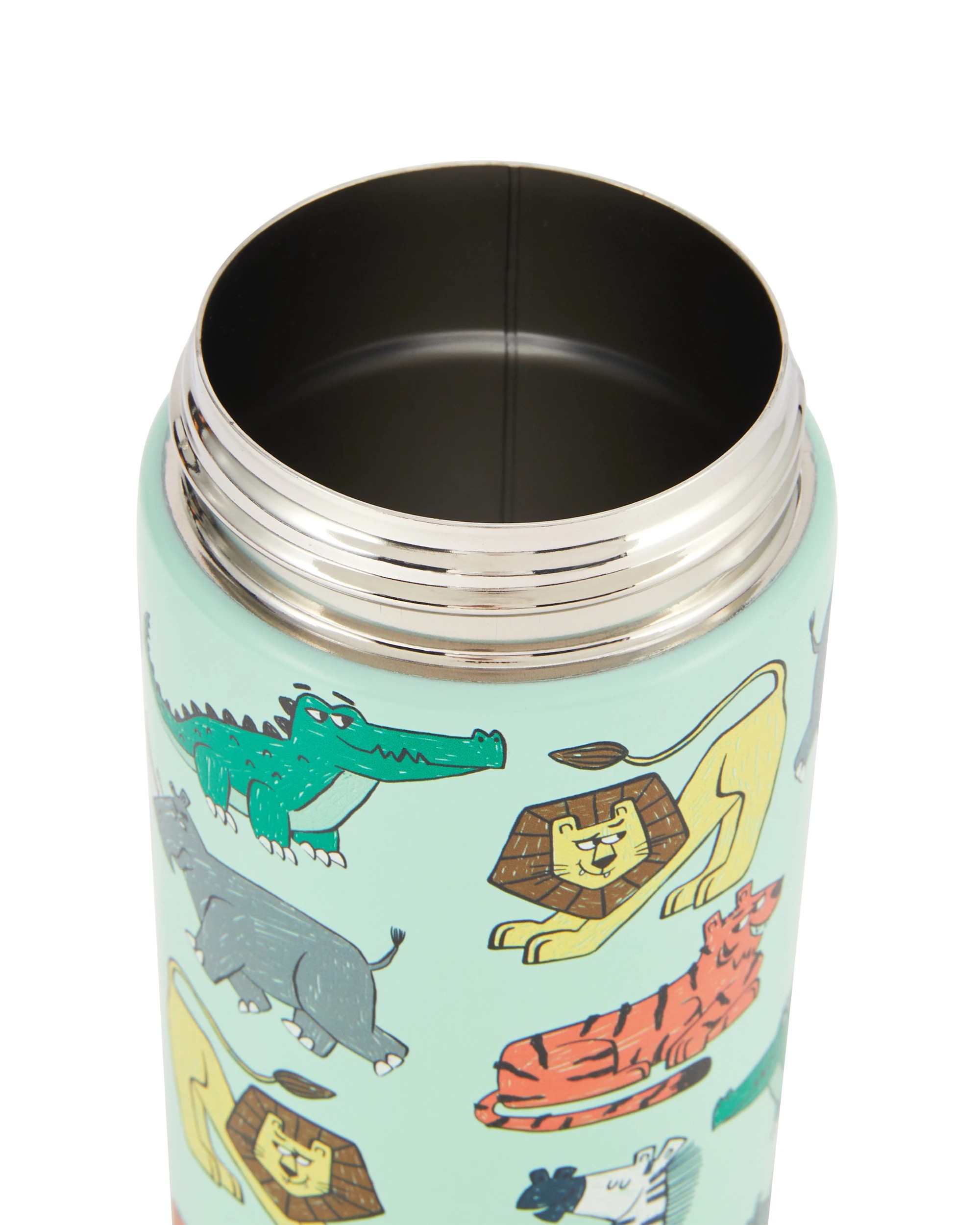 5 400ml Double Wall Insulated Cylinder Bottle - Animal, 5 of 6