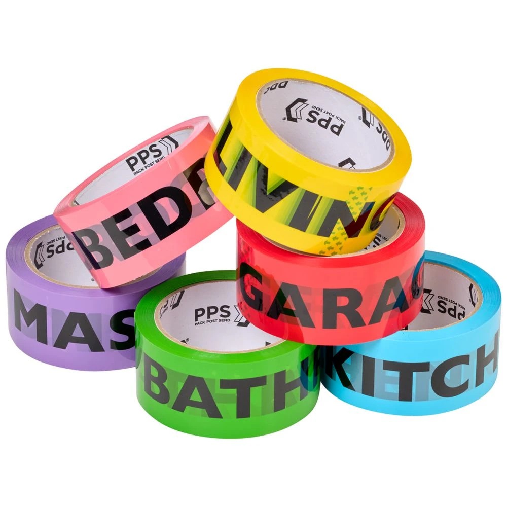 3 PPS Coloured Room Label Tape 48x66m 6 Pack, 3 of 6