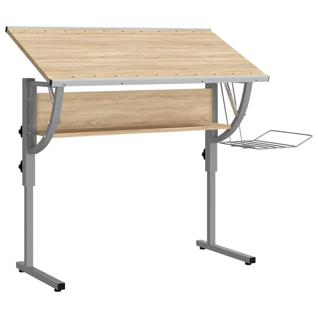 5 vidaXL craft desk Adjustable Armrests - Brown, 5 of 9