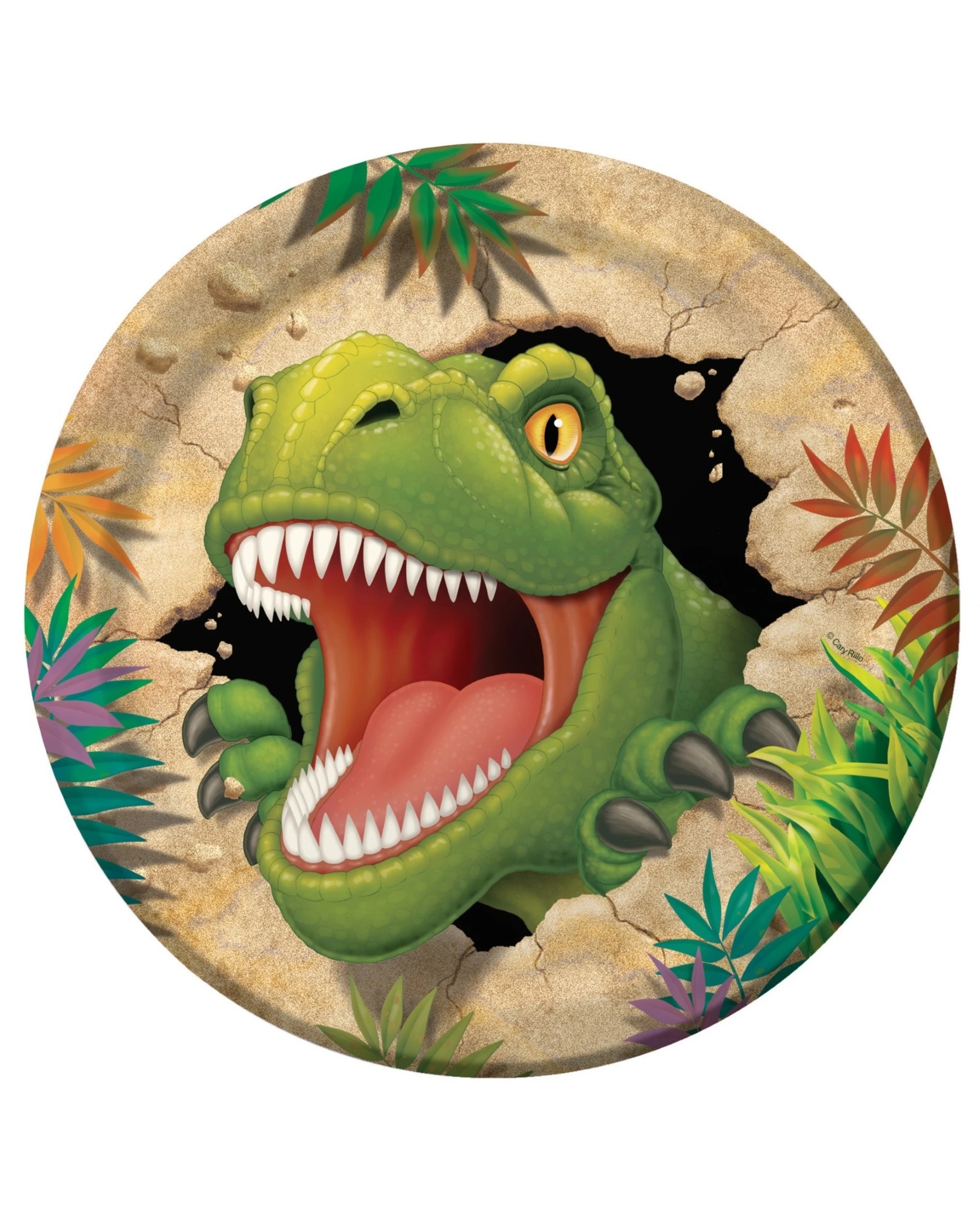 1 Creative Converting Dino Blast Large Paper Plates Pack of 8, 1 of 1