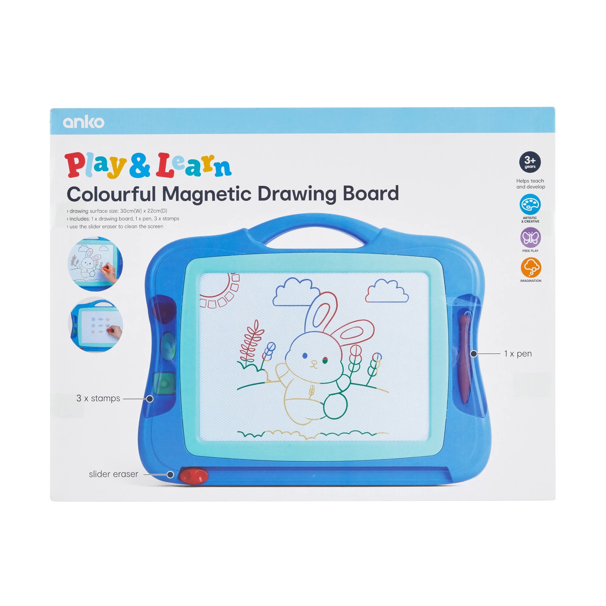 7 Play and Learn Colourful Magnetic Drawing Board, 7 of 7