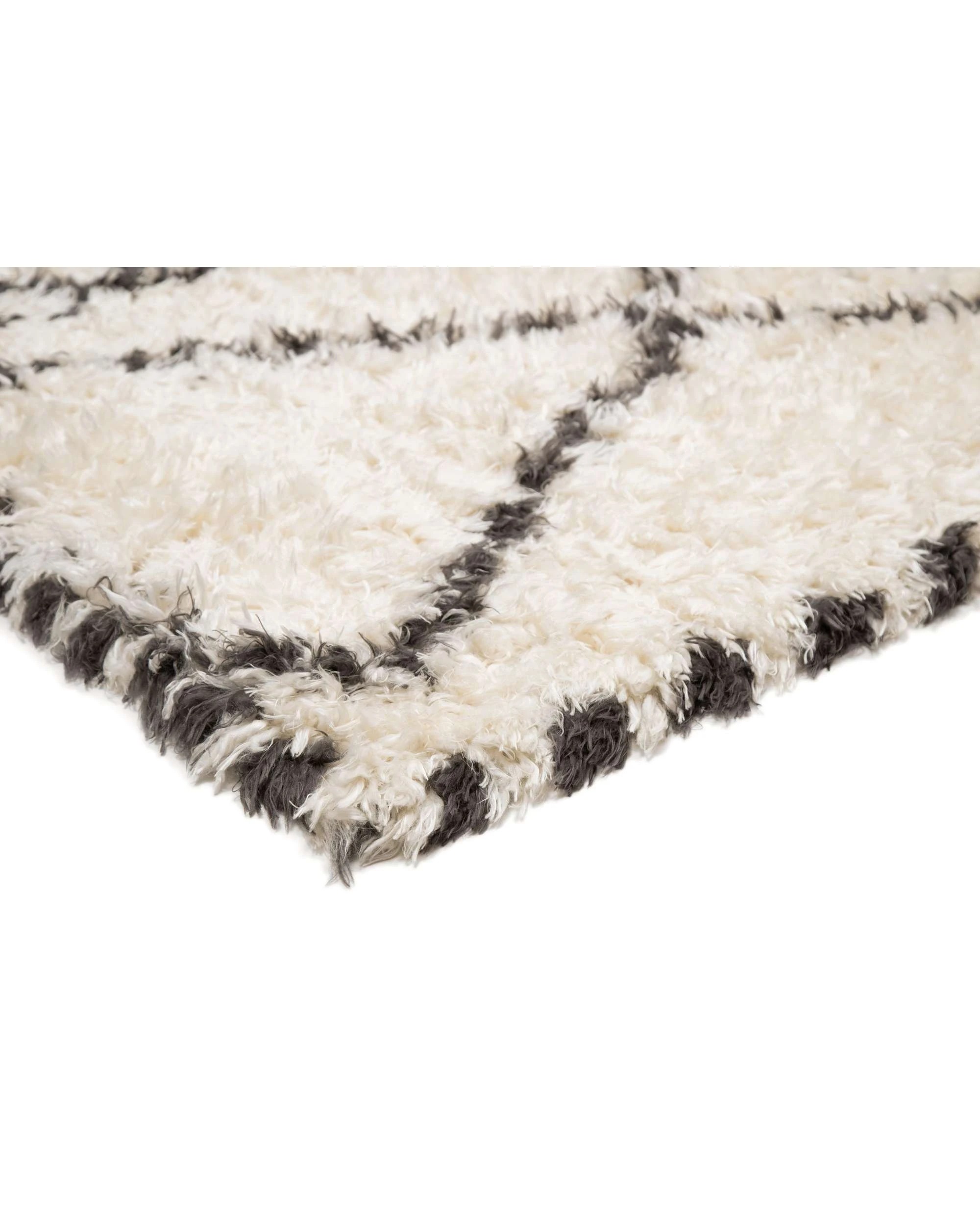 4 Loopsie Alcara Diamond Shag Rug-370cm x 280cm - White, 4 of 8