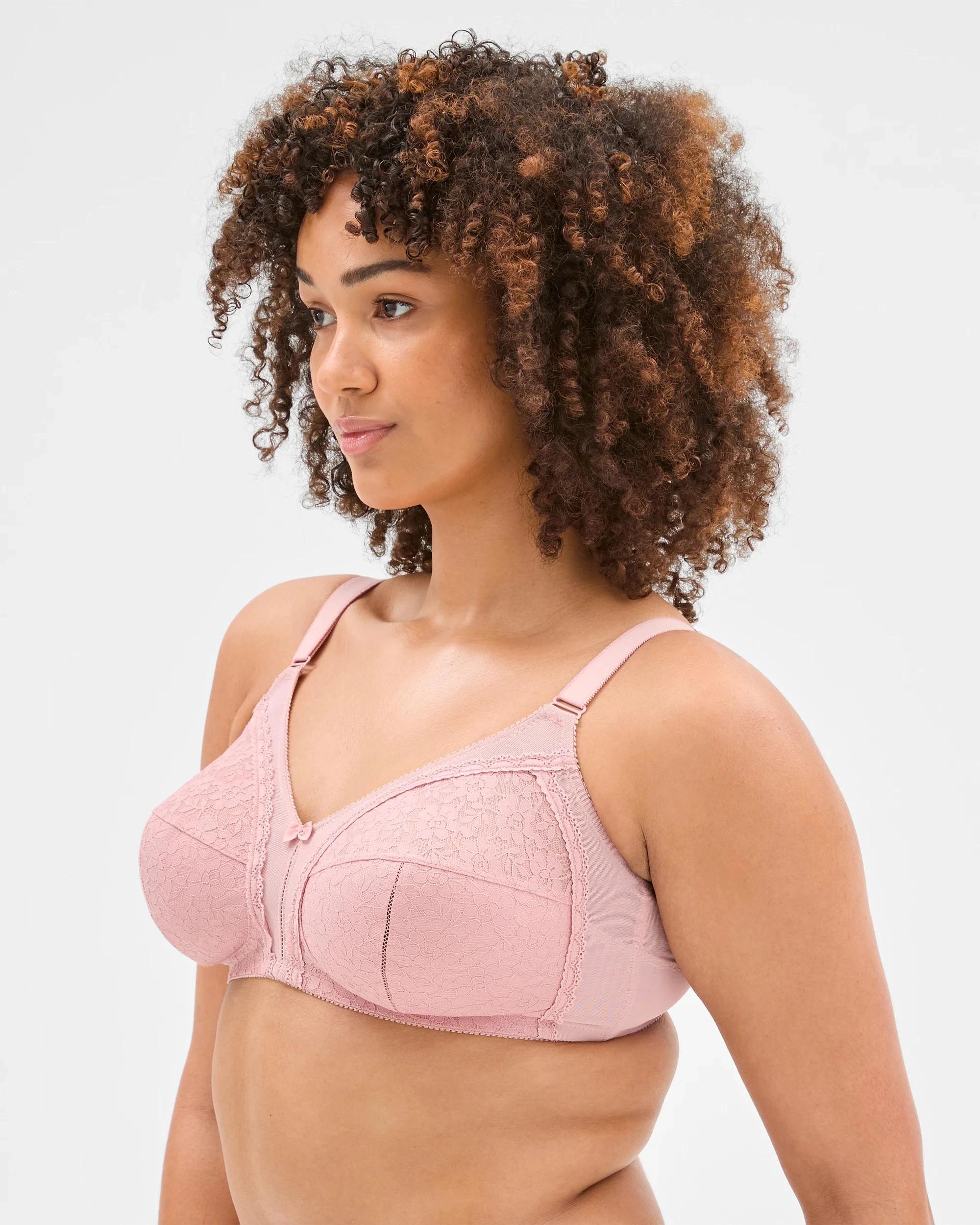 4 Target Plus Size Firm Support Wirefree Bra SOFT ROSE, 4 of 5