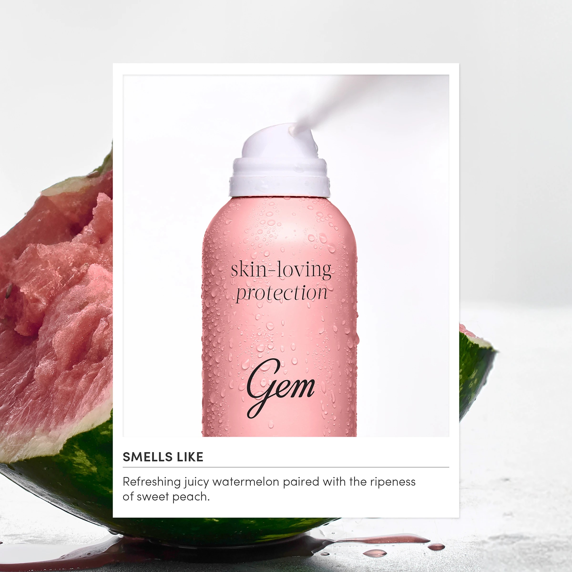 3 Gem Watermelon Fresh Skin-Loving Deodorant 207ml - Hyaluronic Acid, Vitamin E and Shea Butter, 3 of 6
