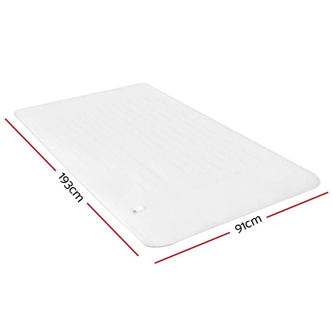 2 Giselle Electric Blanket Single Heated Fully Fitted Washable Pad Winter Warm - White, 2 of 7