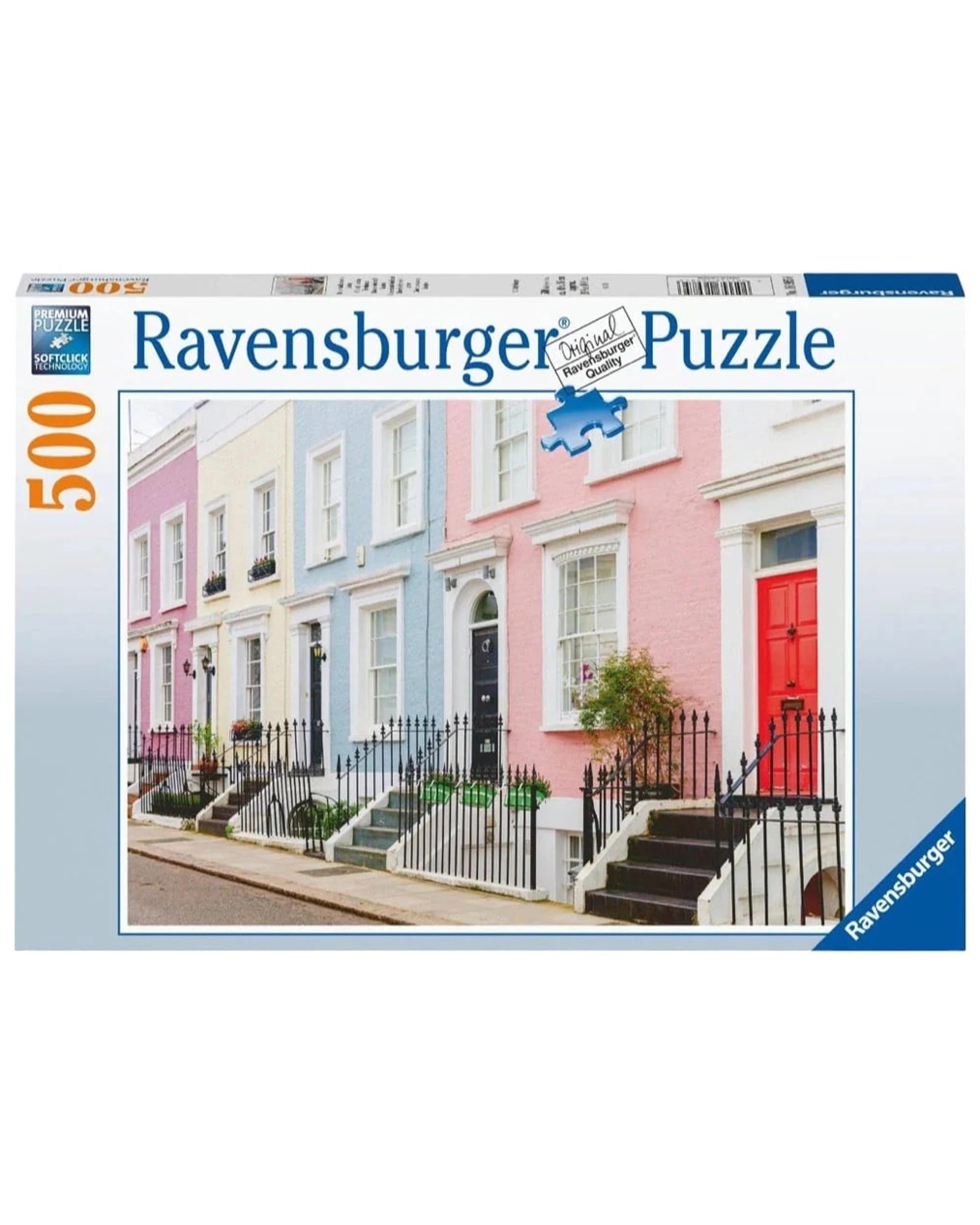1 Ravensburger Colourful London Townhouses 500 Piece Puzzle, 1 of 2