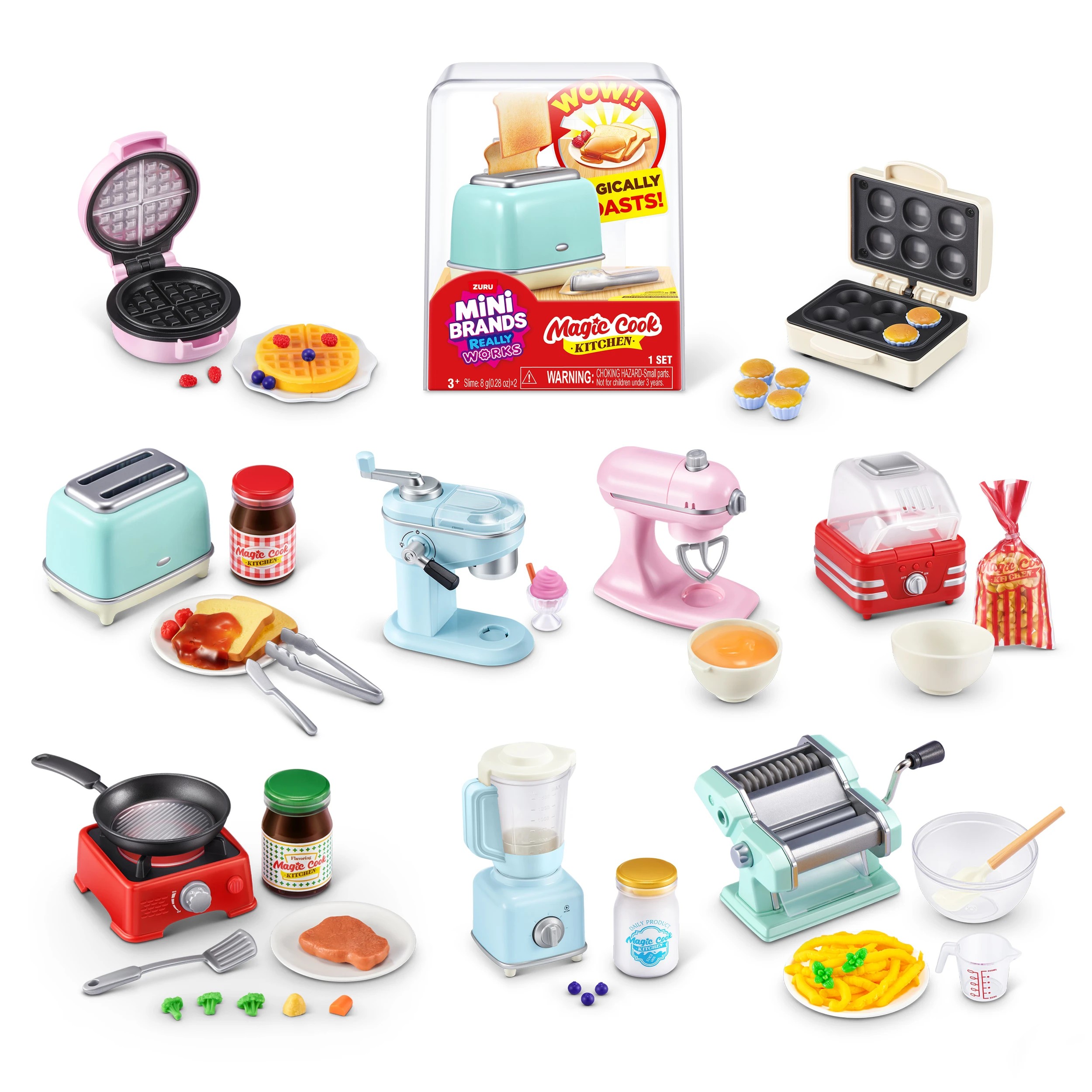 2 Mini Brands Really Works Magic Cook Kitchen Capsule Series 1 by ZURU - Assorted, 2 of 8