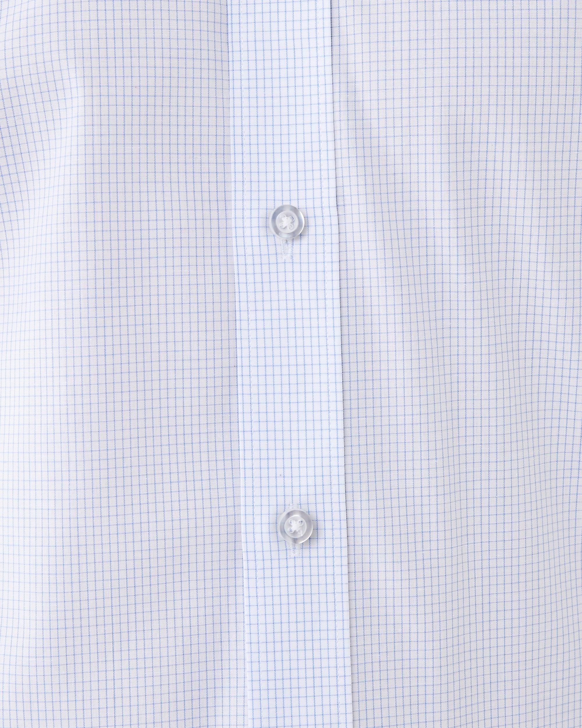 6 Workwear Long Sleeve Business Shirt Wht Check, 6 of 7