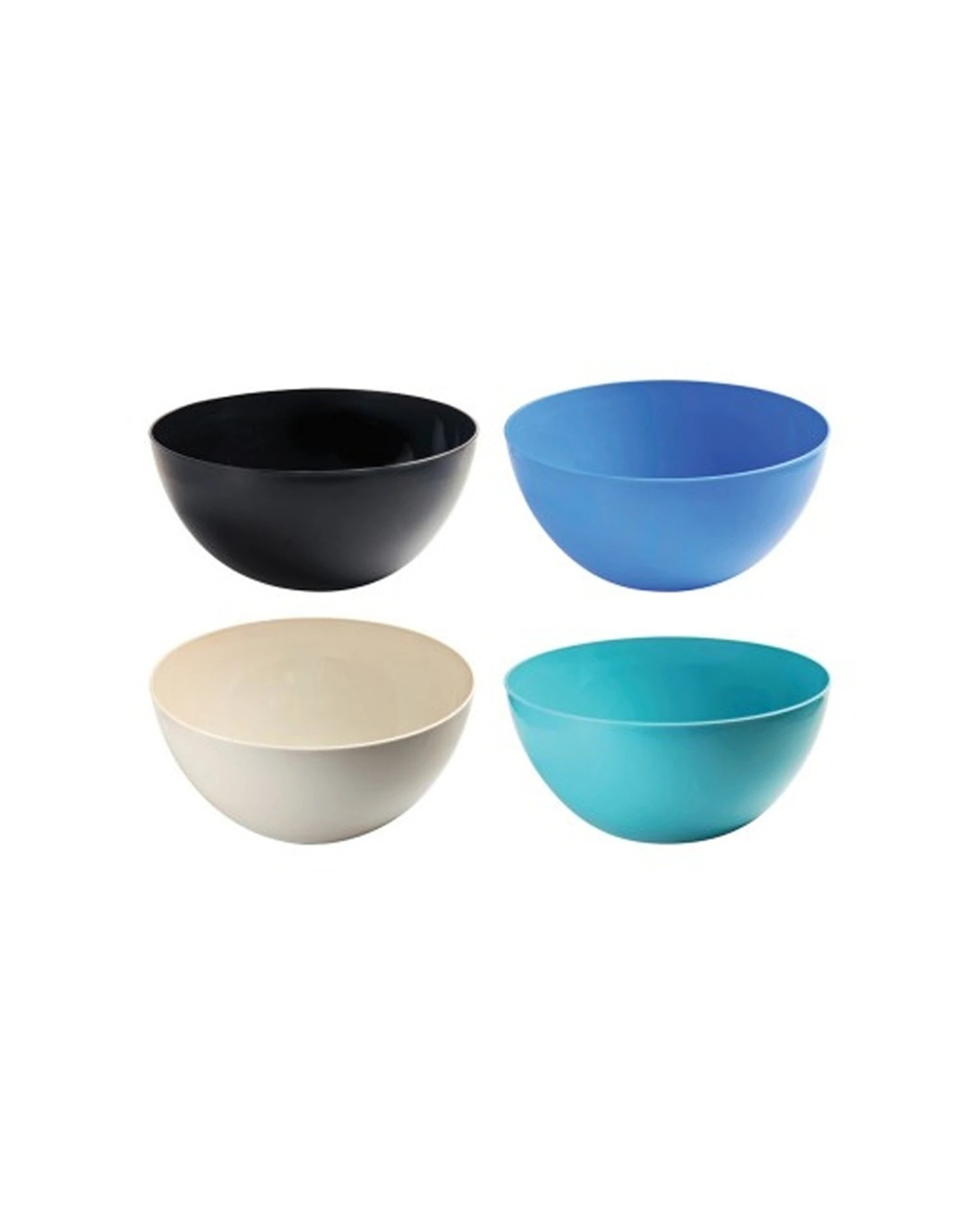 5 Partyware Reusable Salad Bowl Tableware/Serveware 254mm - Multi, 5 of 6