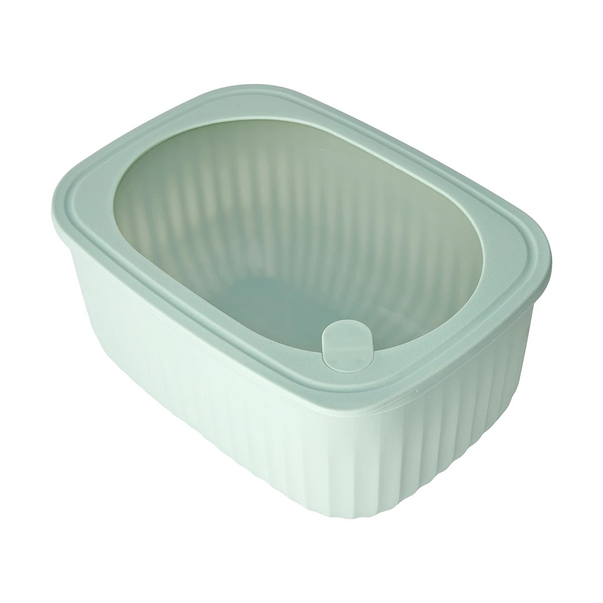 3 4 Piece Rectangle Nested Food Storage Set - Green, 3 of 10