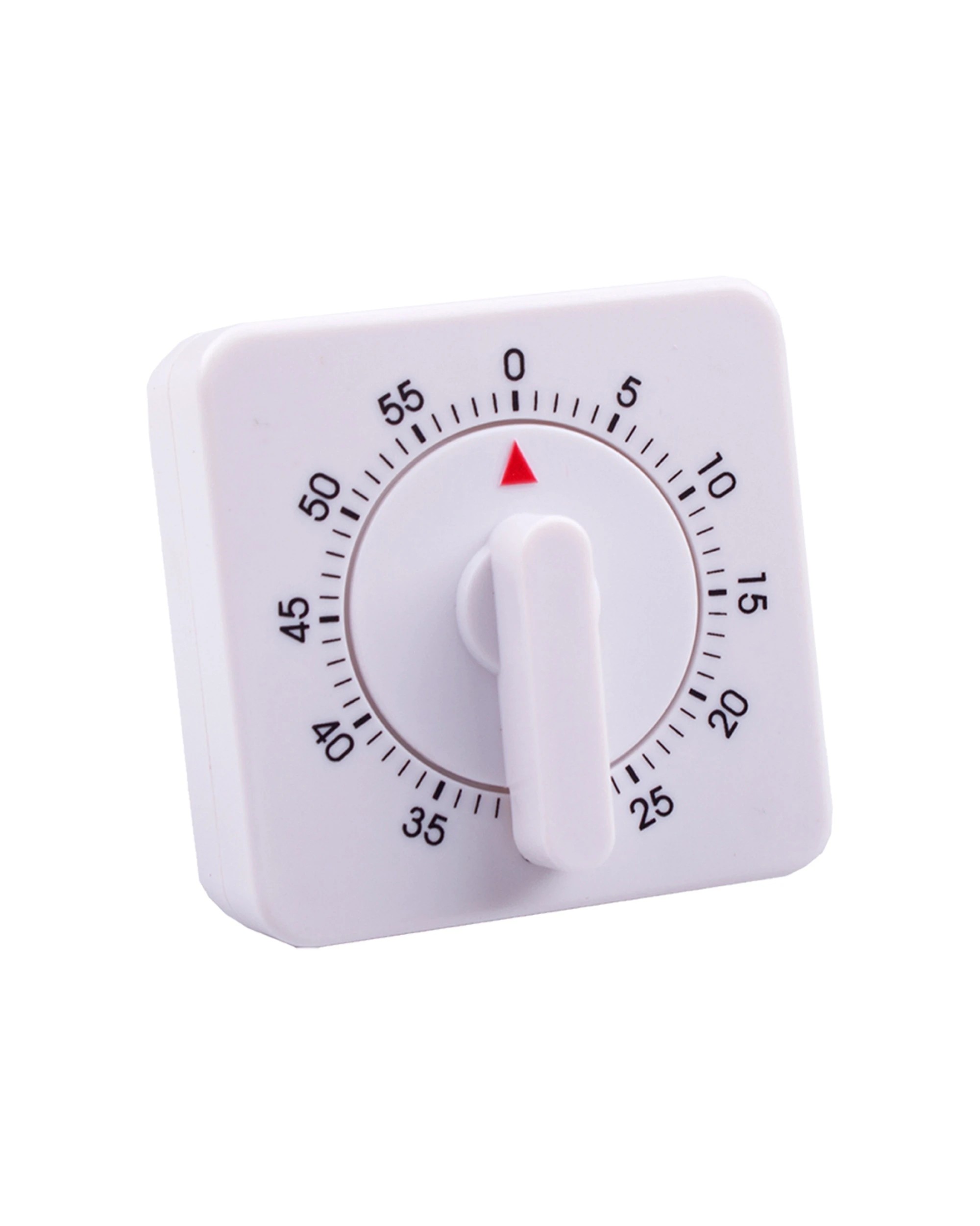 1 Appetito 60 Minute Square Kitchen Timer Simple Dial Operation For Home Cooking, 1 of 3