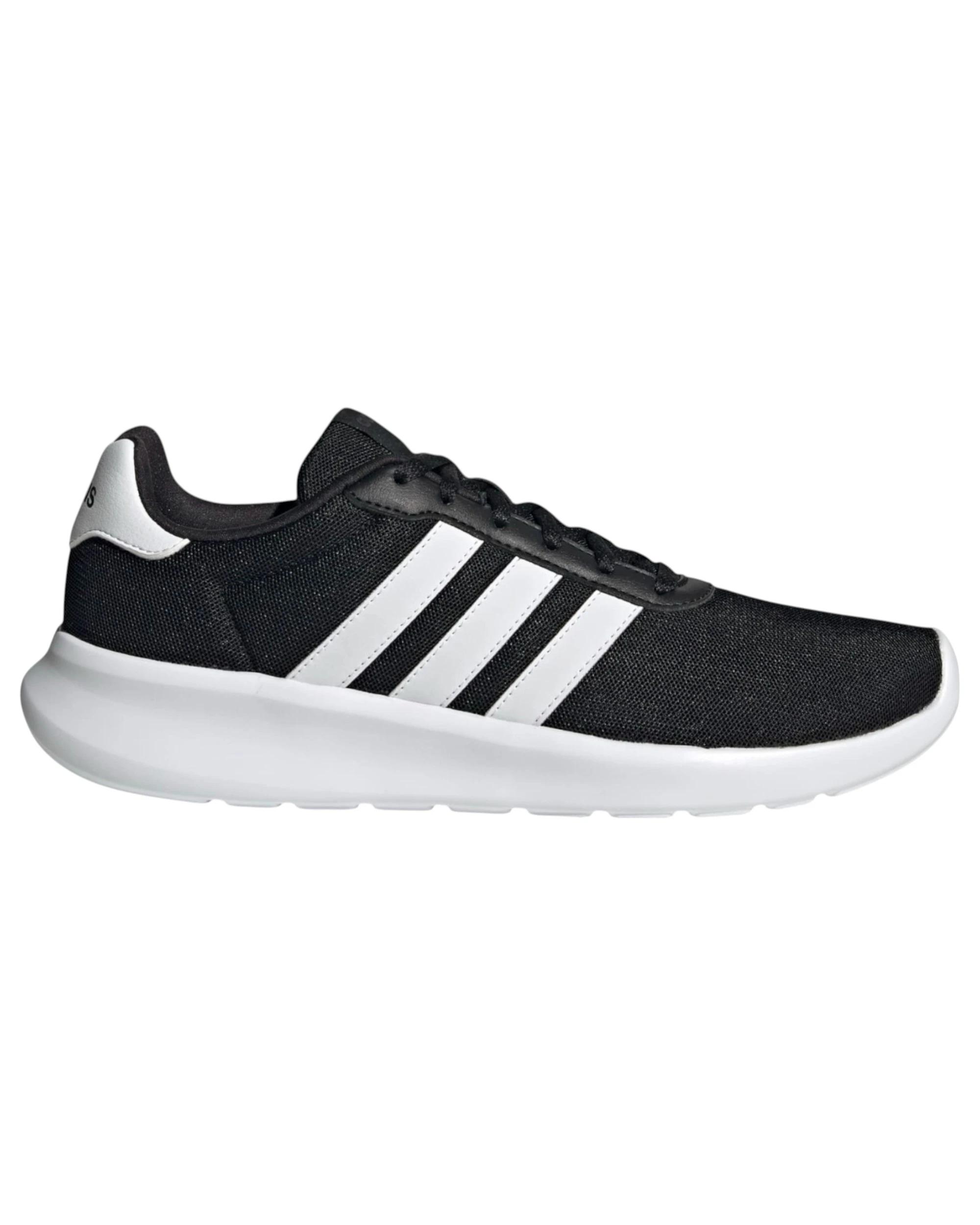 1 Adidas Mens Lite Racer 3.0 Black/ White Athletic Running Shoes BLACK/WHITE, 1 of 8