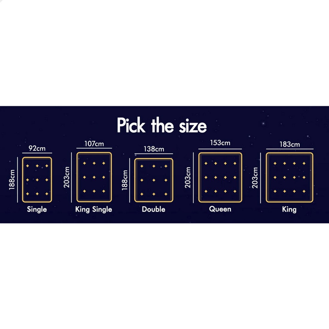 10 Starry Eucalypt Memory Foam Mattress Topper Airflow Cool Gel Bamboo 10cm, 10 of 10