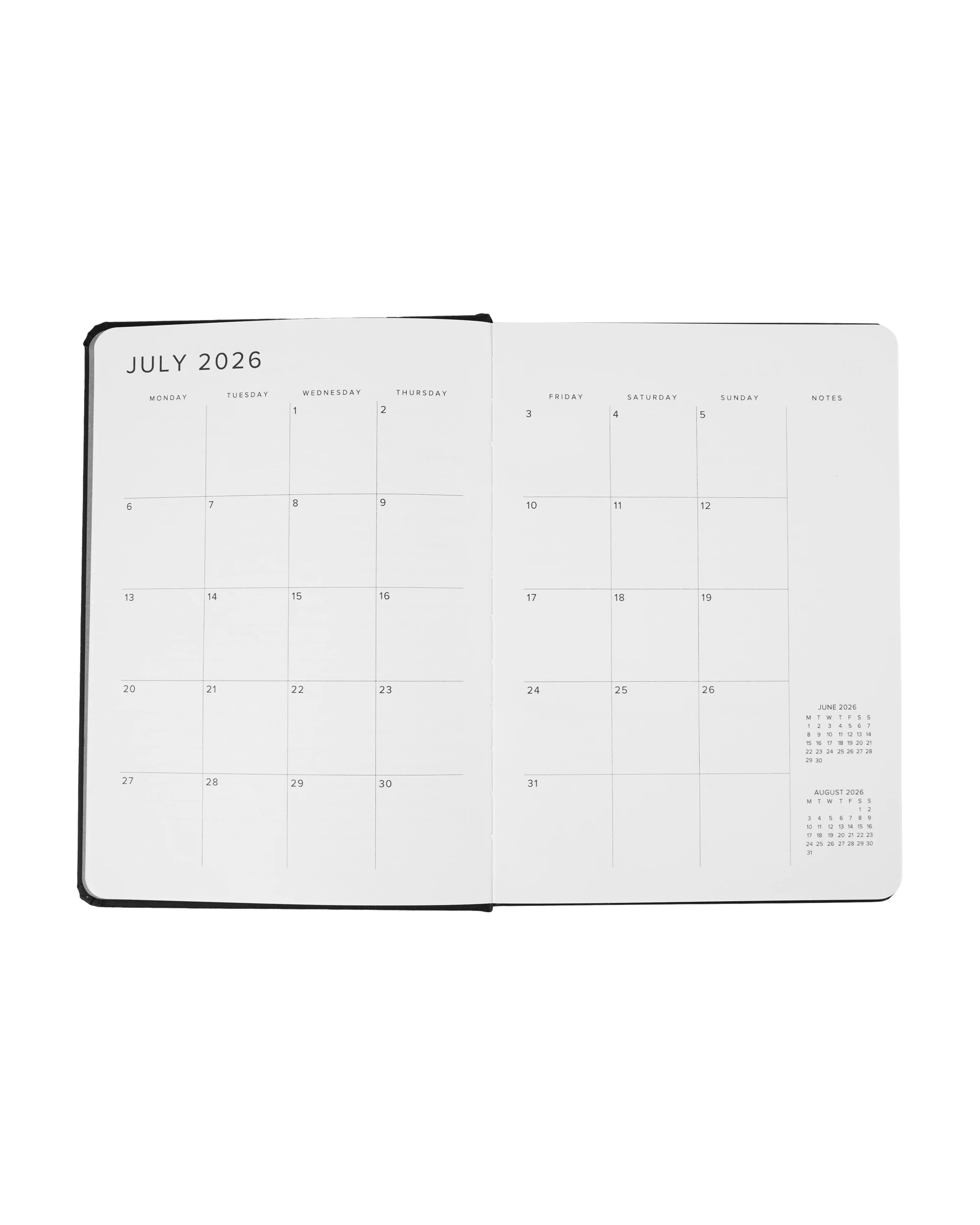 5 26/27 A5 Diary - Black, 5 of 8