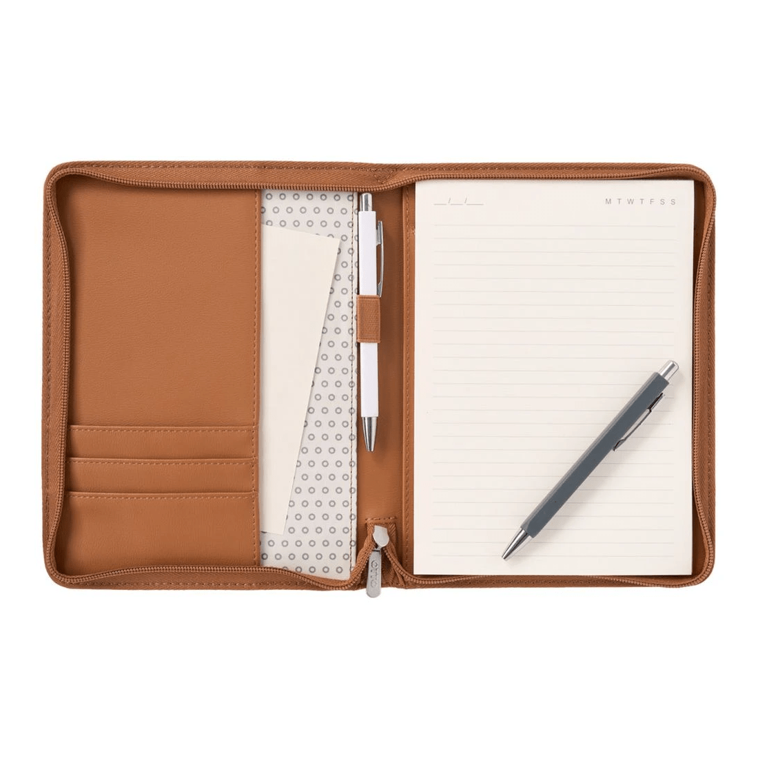 3 Otto A5 Zipper Compendium Tan, 3 of 3